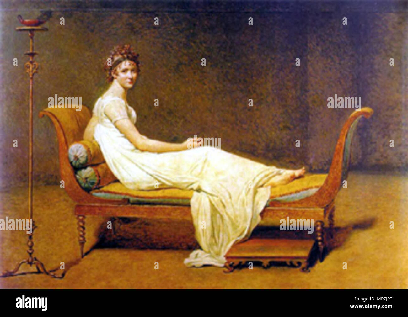 690 Jacques-Louis David, portrait de Madame Récamier (c) 1800 Banque D'Images