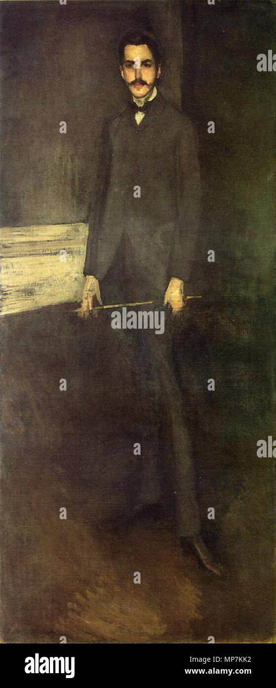 George W. Vanderbilt 1897/1903. 693 James McNeill Whistler - Portrait de George W. Vanderbilt Banque D'Images