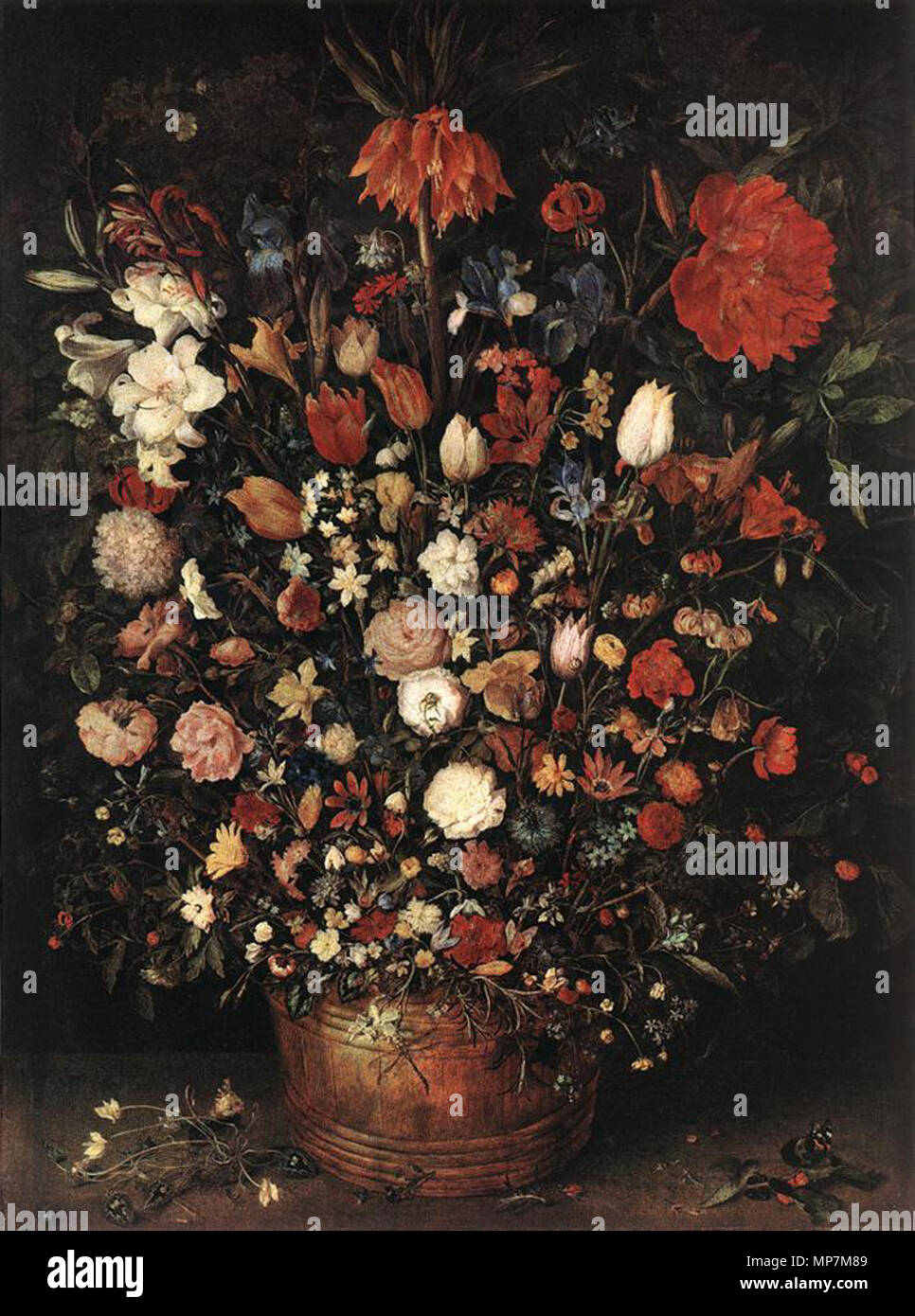 Anglais : Le grand bouquet 1607. 695 Jan Brueghel (I) - Le grand bouquet - WGA03597 Banque D'Images