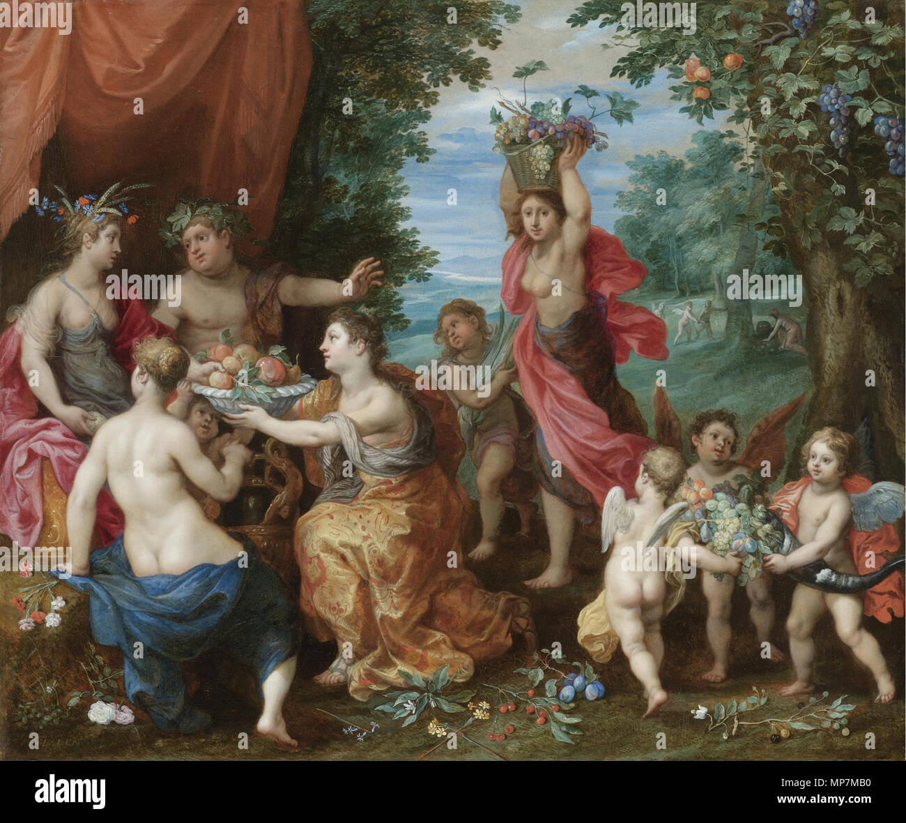 Une bacchanale avec Cérès, Bacchus et Vénus . Jan Brueghel le Jeune (1601-1678) Noms alternatifs Jan Bruegel (II), Jan Brueghel (II), Jan Brueghel le jeune peintre et dessinateur Flamand Description Date de naissance/décès 13 septembre 1601 (baptisé) 1er septembre 1678 Lieu de naissance/décès Anvers Anvers lieu d'Italie (1622-août 1625), Anvers (1625-1678) contrôle d'autorité : Q285933 : VIAF 42046414 ISNI : 0000 0000 8376 3302 ULAN : 500013747 RCAC : n85095027 : WGA, Jan Brueghel le Jeune WorldCat et d'Hendrick van Balen (1575-1632) Noms alternatifs Hendrik van Banque D'Images
