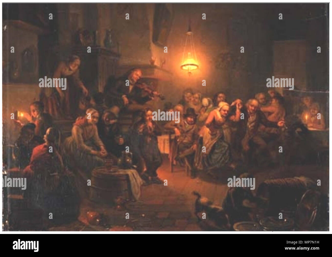 . Nederlands : De Gouden bruiloft English : le mariage d'or . 1842. 698 Jan Hendrik van Grootvelt - De Gouden bruiloft Banque D'Images