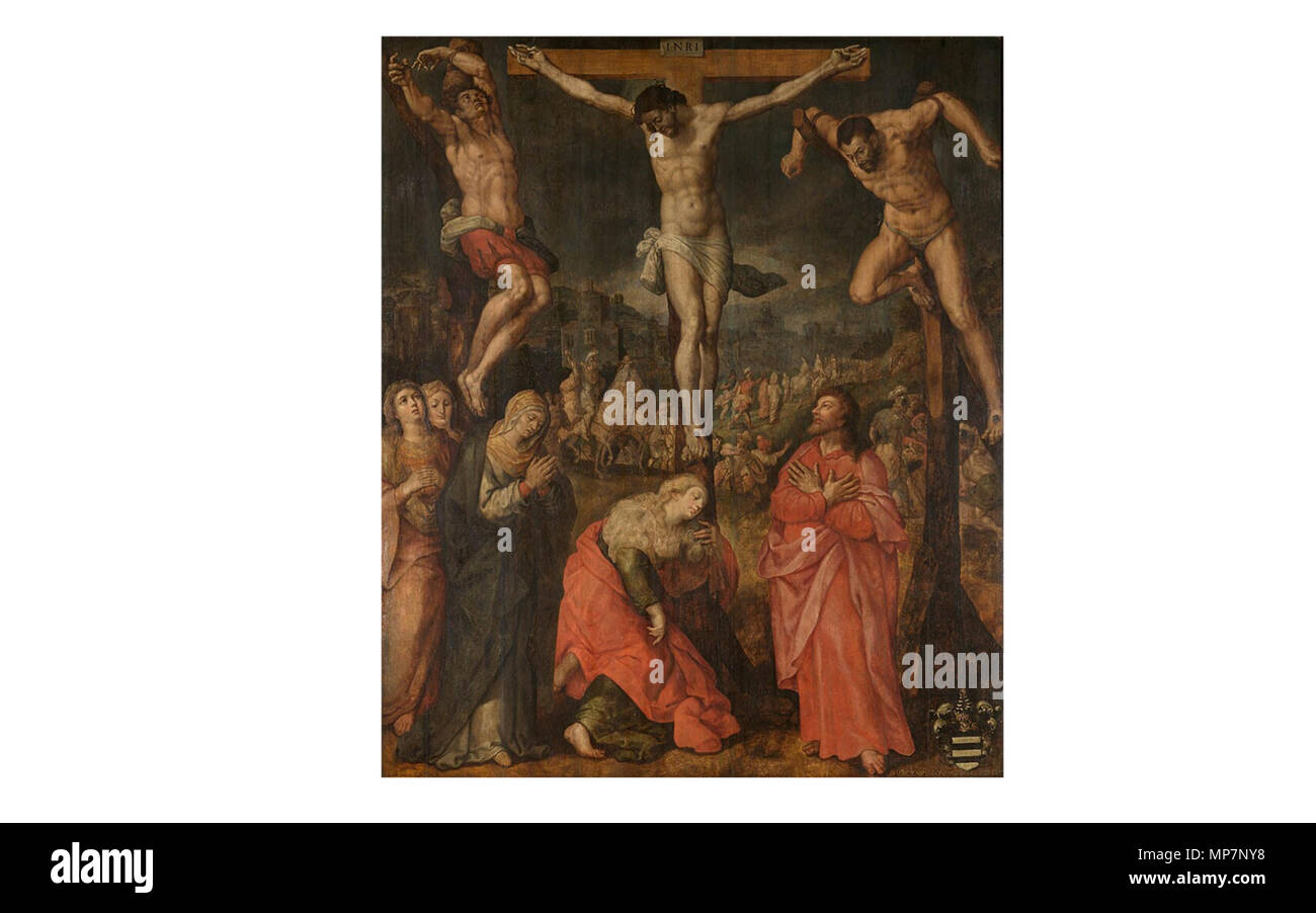 Calvaire 1597. 701 Jan Snellinck (I) - Le Calvaire Banque D'Images