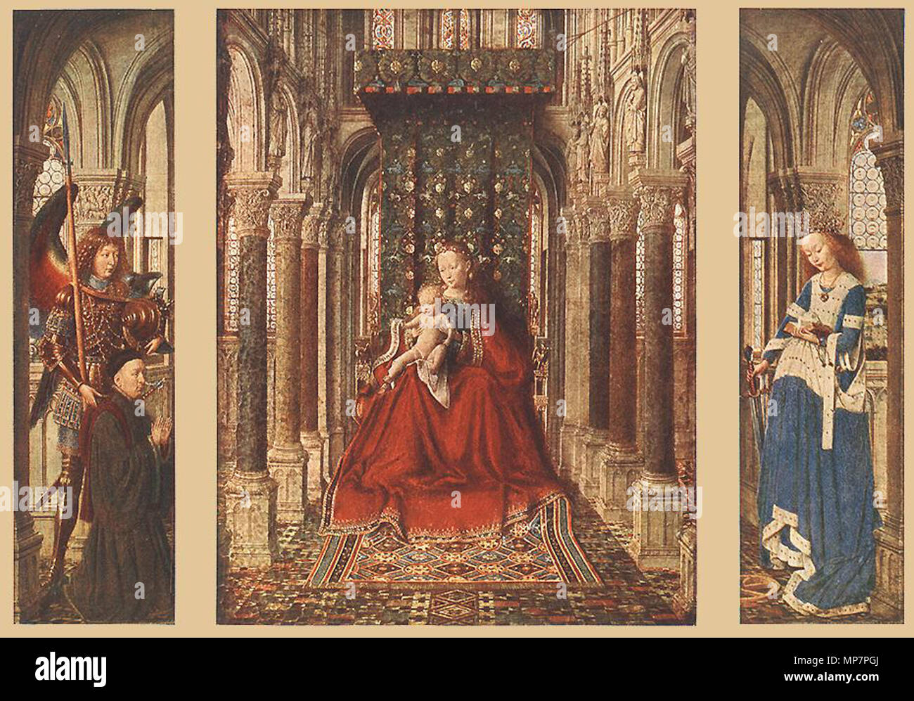 Petit Triptyque circa 1437. 703 Jan van Eyck - Petit Triptyque - WGA07616 Banque D'Images