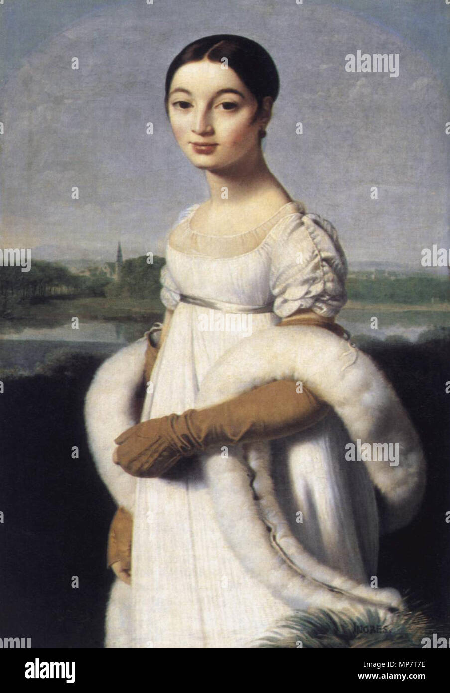 709 Jean Auguste Dominique Ingres - Mademoiselle Caroline Rivière - WGA11837 Banque D'Images