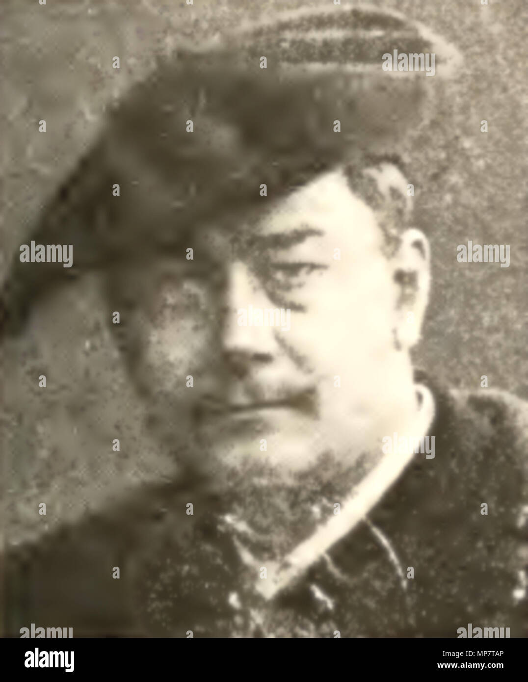 . French : Photo portrait de Jean Beauduin, imprimé dans un livre. 1898. Photo d'un passeport ou d'un ID. 709 Jean Beauduin Banque D'Images