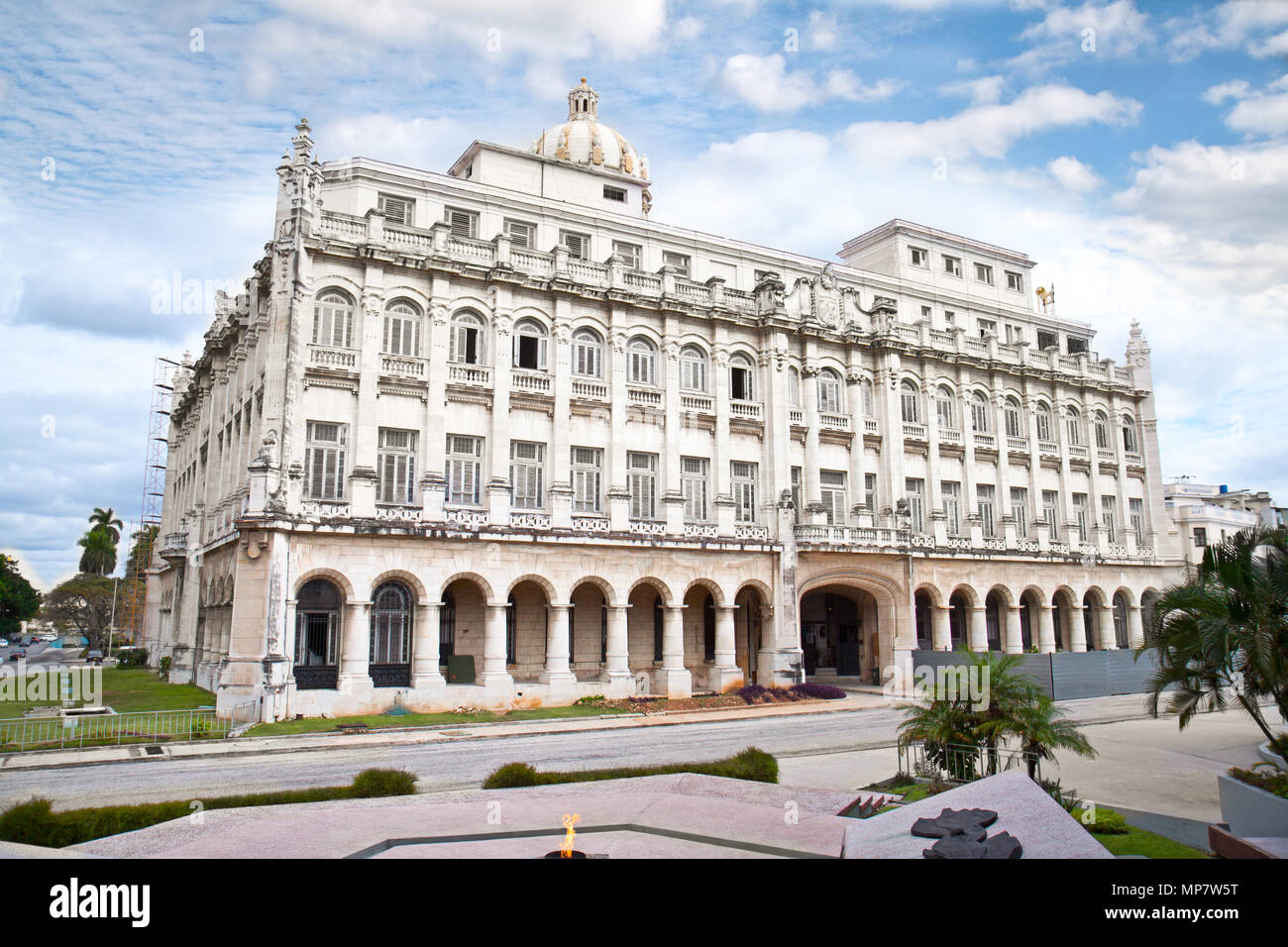 La construction du palais présidentiel à La Havane, aujourd'hui musée de la Révolution. Cuba Banque D'Images