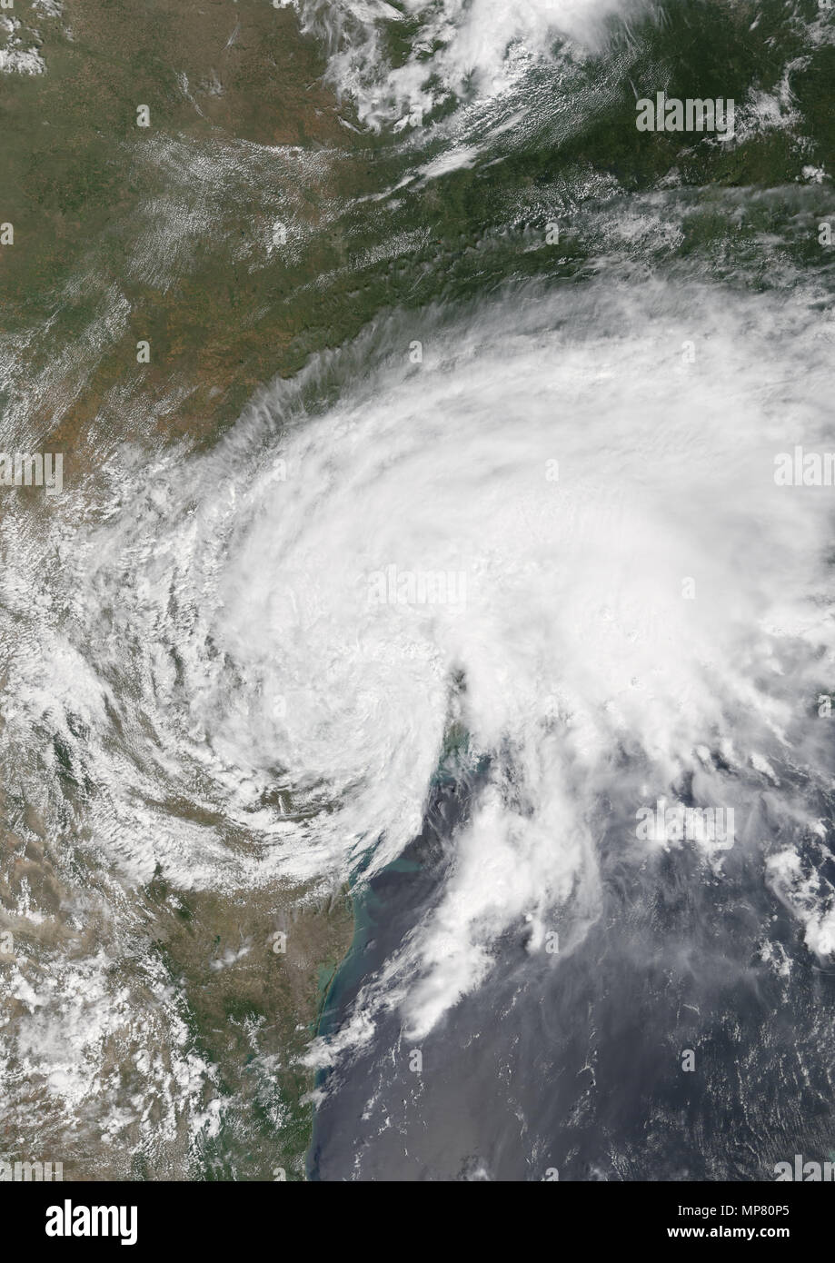 L'ouragan Harvey over Texas, États-Unis en 2017 Banque D'Images