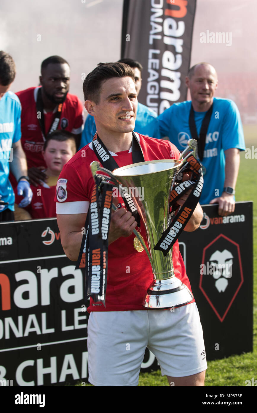 Salford City FC. Vanorama 2018 Champions du nord de la Ligue nationale. Banque D'Images