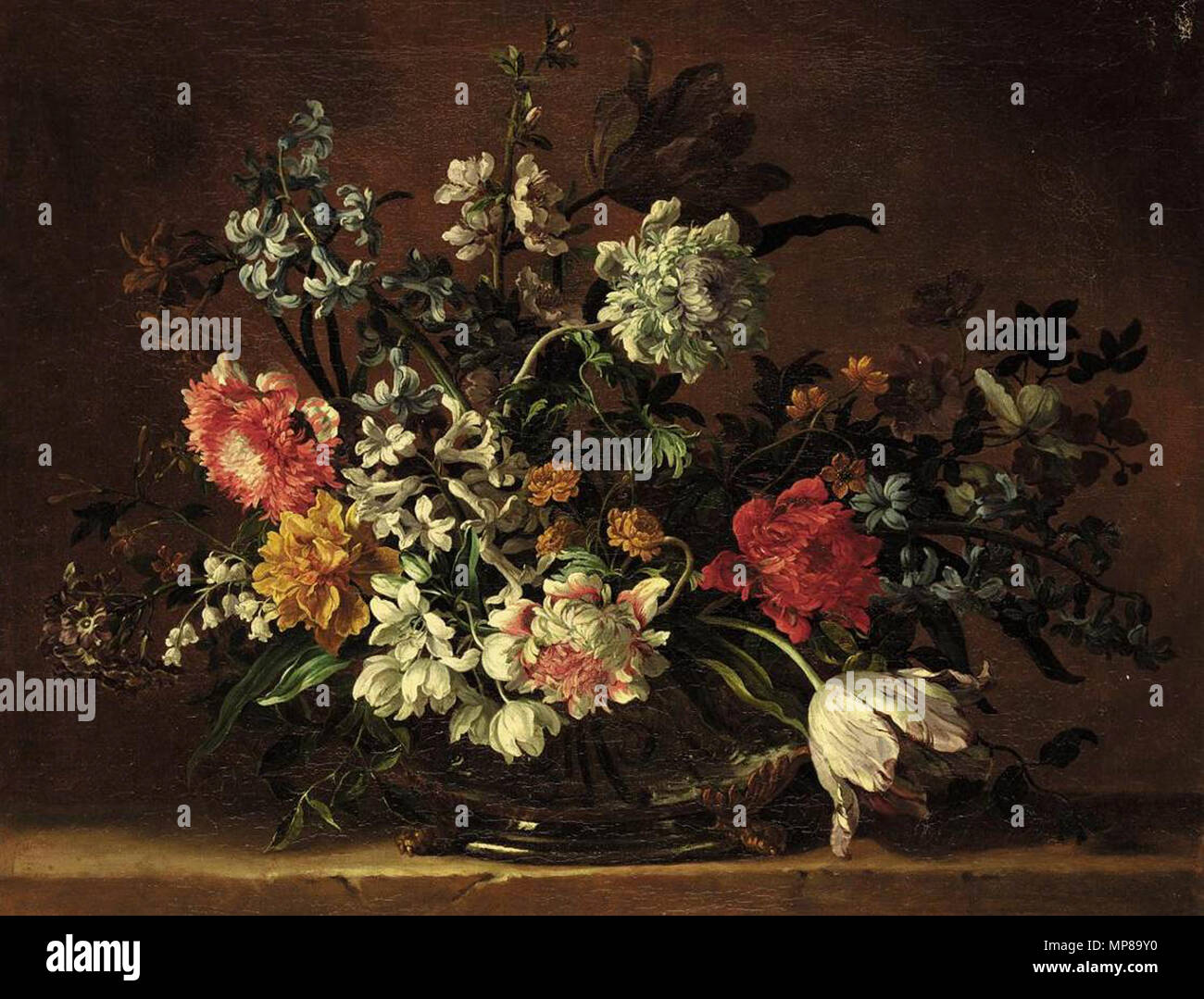 Still-Life de fleurs deuxième moitié de 17ème siècle. 713 Jean-Baptiste Monnoyer - Still-Life de fleurs - WGA16149 Banque D'Images