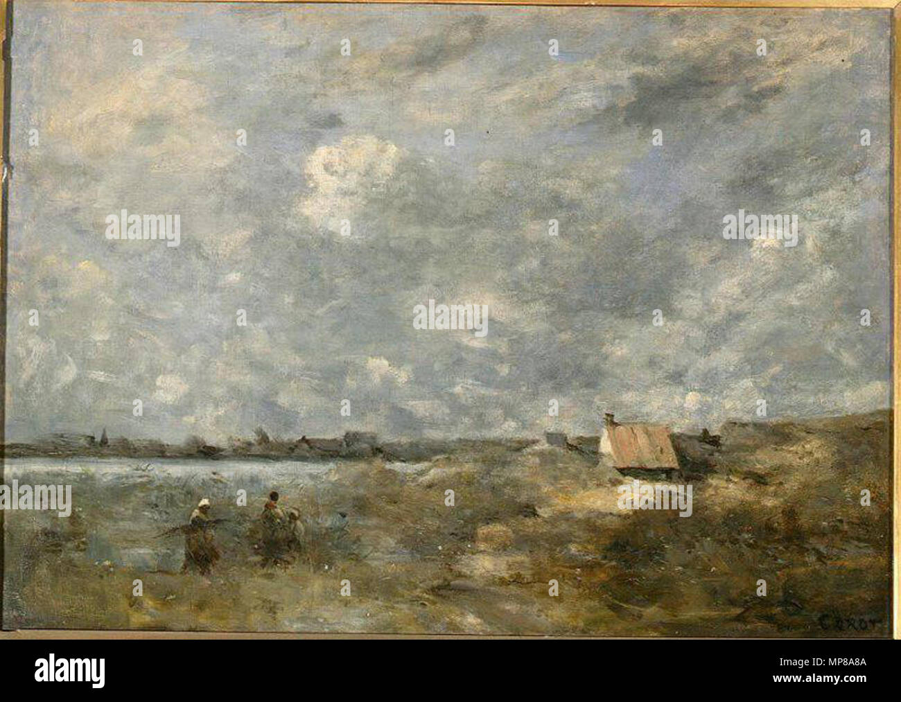 Temps d'orage, Pas de Calais vers 1870. 714 Jean-Baptiste-Camille Corot 046  Photo Stock - Alamy