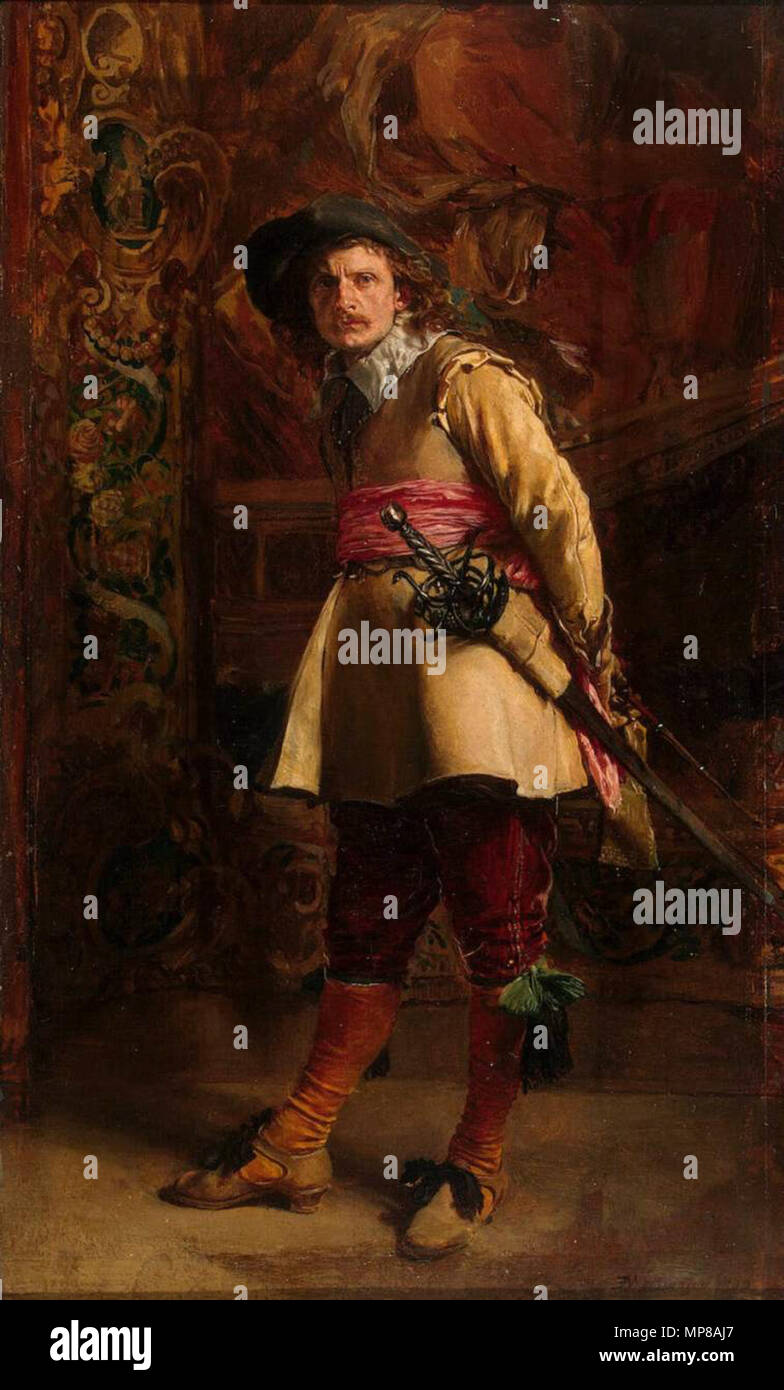 1870 mousquetaire. 715 Jean-Louis-Ernest Meissonier - WGA14738 - Mousquetaire Banque D'Images