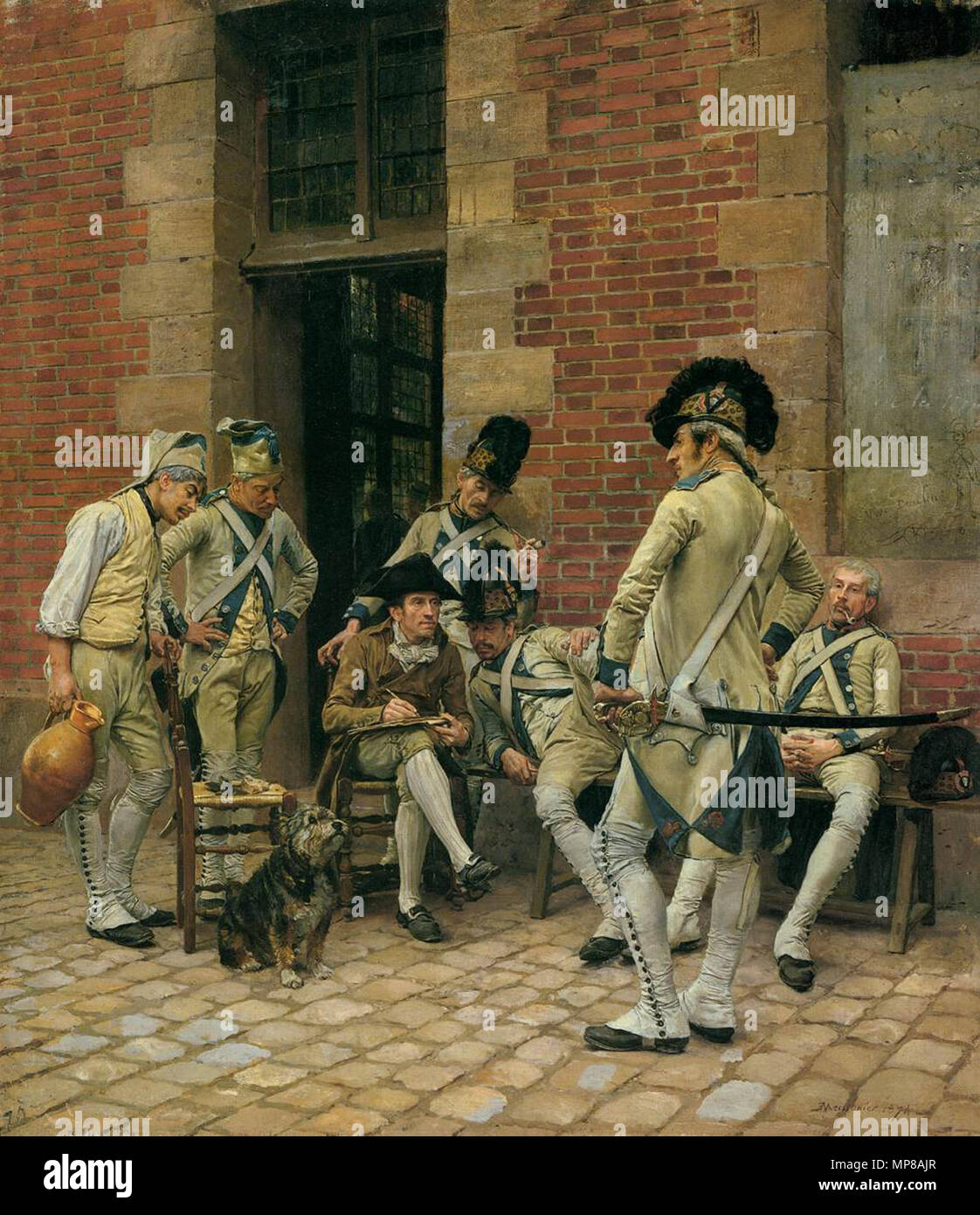Le portrait d'un sergent en 1874. 715 Jean-Louis-Ernest Meissonier - le portrait d'un sergent - WGA14740 Banque D'Images