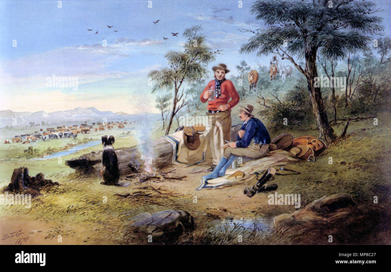 . Anglais : Matin par S.T. Gill (1818-1880) . 1870. 906 matin par ST Gill Banque D'Images