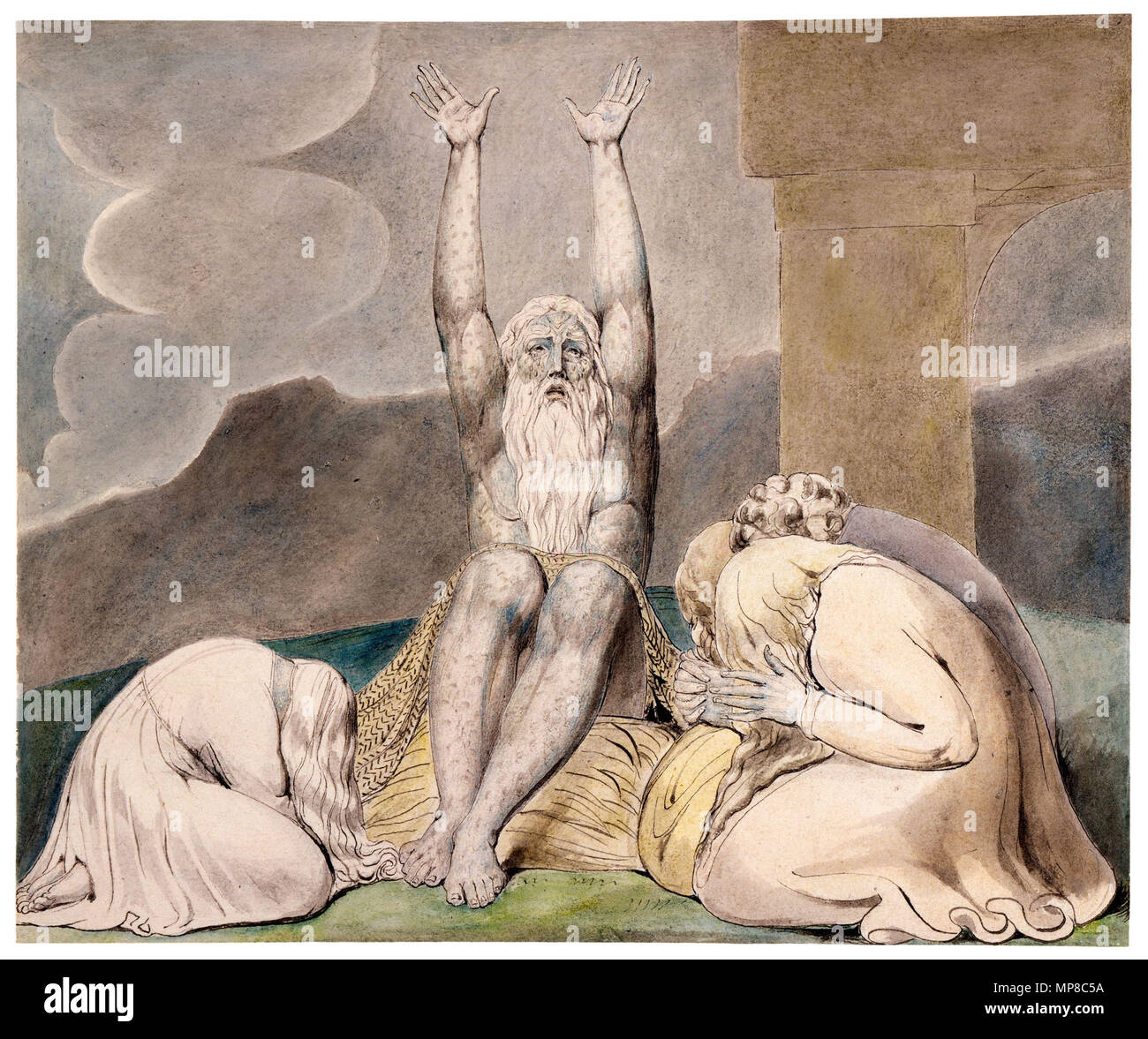 . Le désespoir d'emploi, de la crosse. Plume et encre noire, aquarelle et Lavis, gris, plus de traces de mine de plomb . Juin 1805. William Blake (1757-1827) Noms alternatifs W. Blake ; Uil'iam Bleik Description La peintre, poète, écrivain, théologien, collectionneur et graveur Date de naissance/décès 28 Novembre 1757 12 août 1827 Lieu de naissance/décès Broadwick Street London Charing Cross lieu de travail contrôle d'autorité : Q41513 : VIAF 54144439 ISNI : 0000 0001 2096 135X ULAN : 500012489 RCAC : n78095331 NLA : 35019221 722 WorldCat le désespoir d'emploi Butts set Banque D'Images