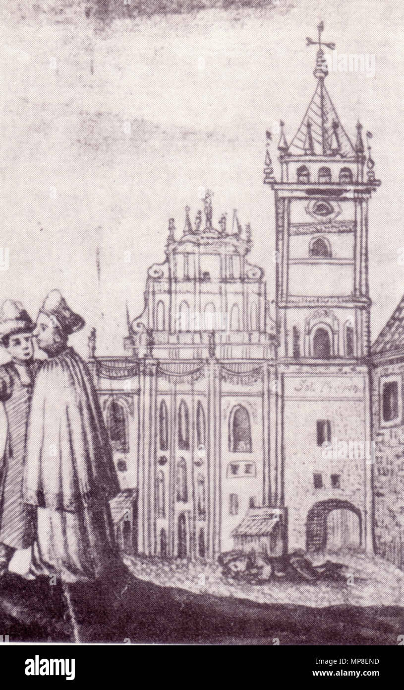 . La Cathédrale Saint-Jean de Varsovie avec Sobieski Tower . 1701. J.J. Feyge 731 Cathédrale John Sobieski Varsovie Banque D'Images . La Cathédrale Saint-Jean de Varsovie avec Sobieski Tower . 1701. J.J. Feyge 731 Cathédrale John Sobieski Varsovie Banque D'Images