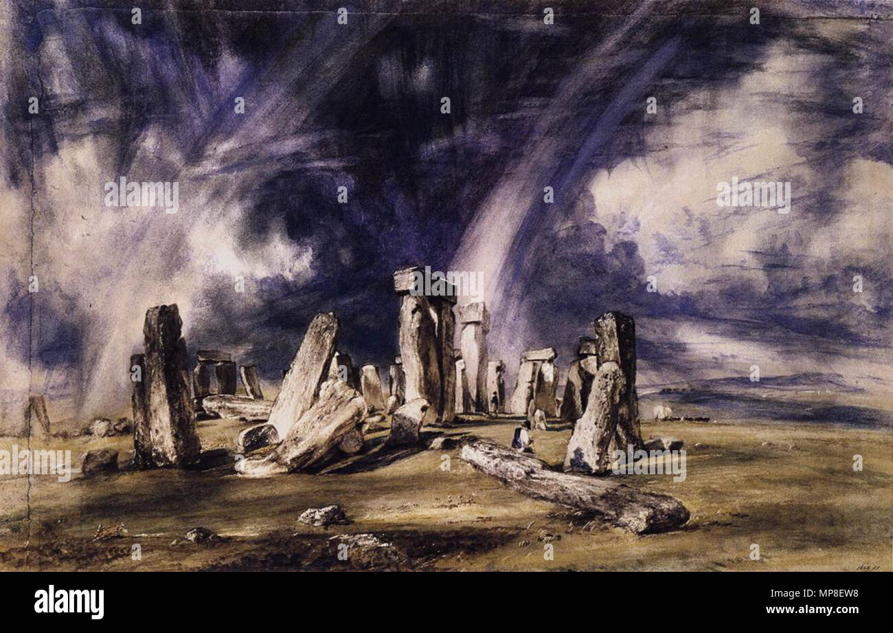 Stonehenge 1835. 731 John Constable - Stonehenge - WGA5203 Banque D'Images