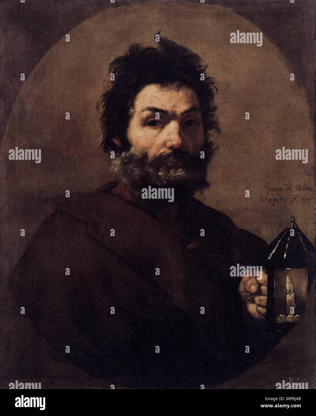 744 José de Ribera - Diogène Banque D'Images