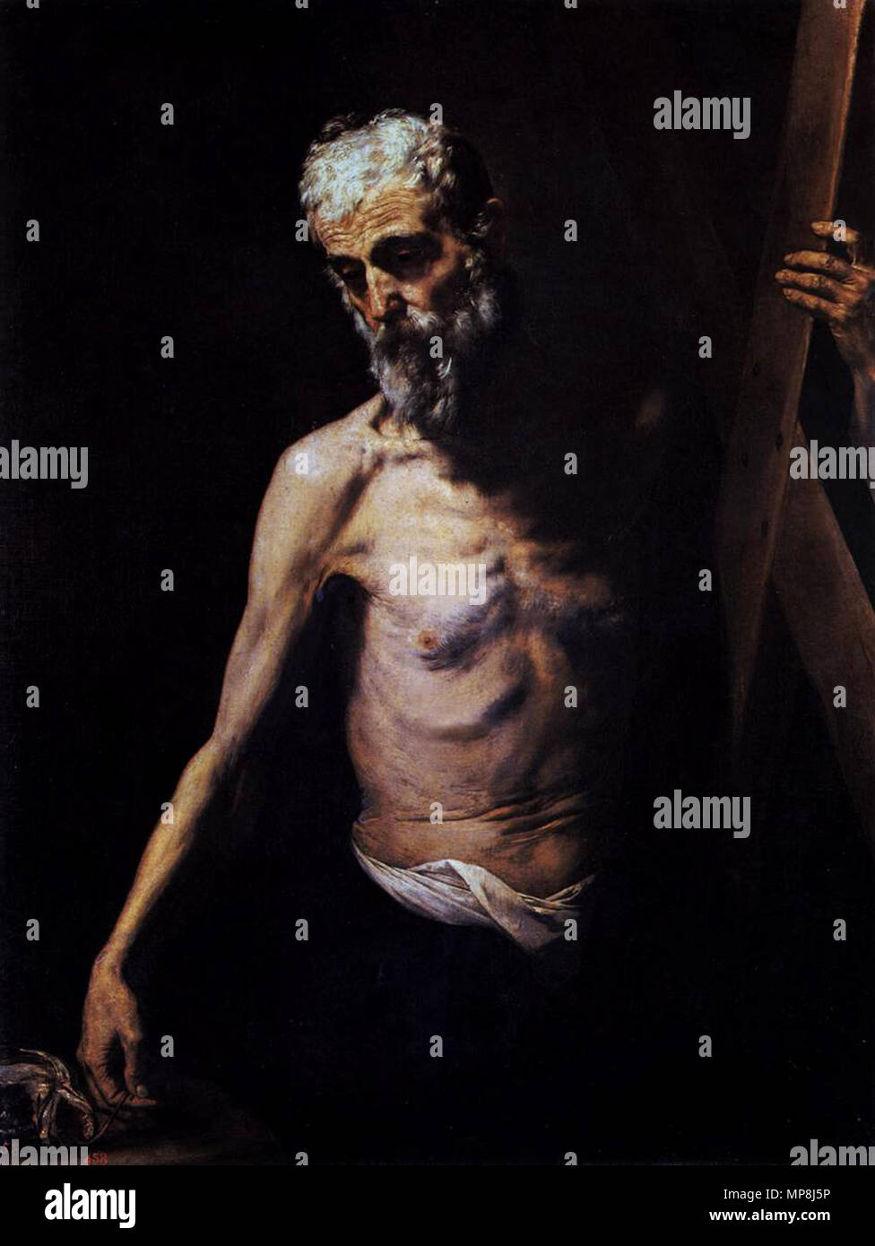 744 José de Ribera - St Andrew - WGA19358 Banque D'Images