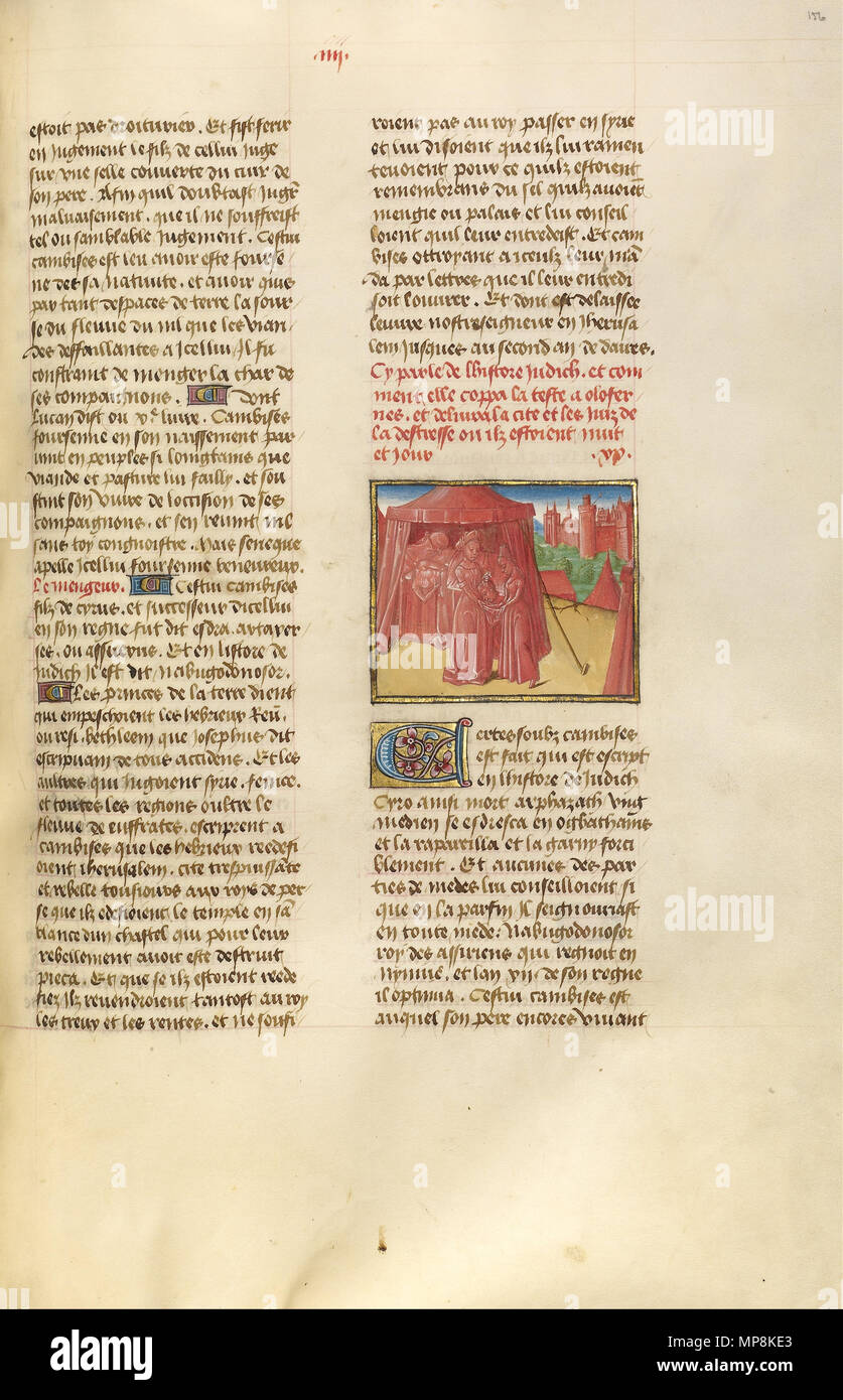 Judith avec la tête d'Holopherne à propos de 1475. 750 Judith avec la tête d'Holopherne - Google Art Project Banque D'Images