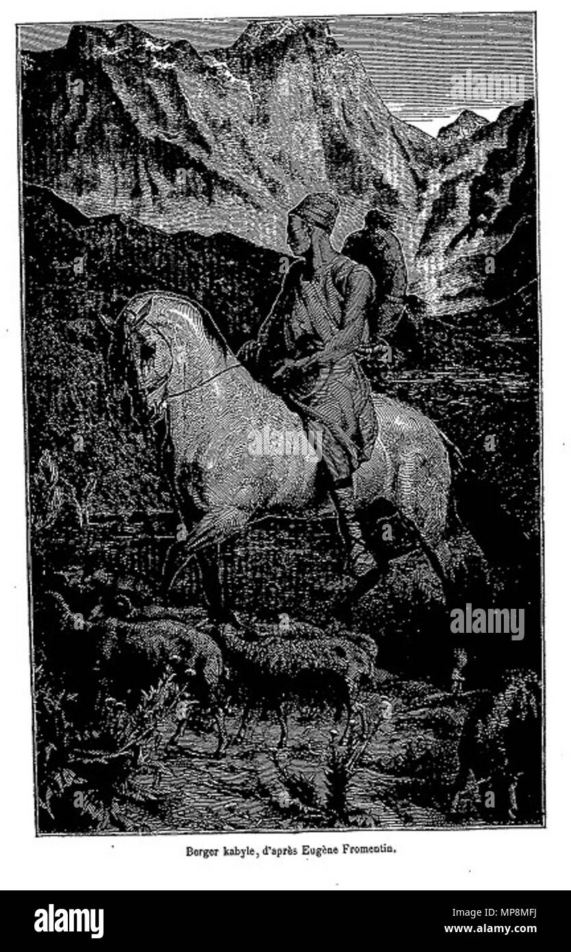 . Berger kabyle, d'Eugène Fromentin. 19e siècle. Eugène Fromentin (1820-1876) Noms alternatifs Eugène fromantin ; Eugene Fromentin, Eugène Fromentin-Dupeux Français Description peintre et écrivain Date de naissance/décès 24 Octobre 1820 27 août 1876 Lieu de naissance/décès English : La Rochelle La Rochelle (Charente-Maritime) La Rochelle bei St-Maurice Français : La Rochelle, quartier Saint-Maurice Lieu de travail Paris, Nordafrika, La Rochelle English : La Rochelle, Paris et Afrique du nord contrôle d'autorité : Q353746 : VIAF 68929304 ISNI : 0000 0001 0911 7772 ULAN : 500027303 RCAC : Banque D'Images