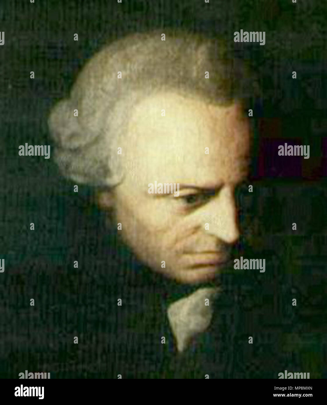 . Emmanuel Kant, philosophe prussien . circa 1790. 756 Kant-color Banque D'Images