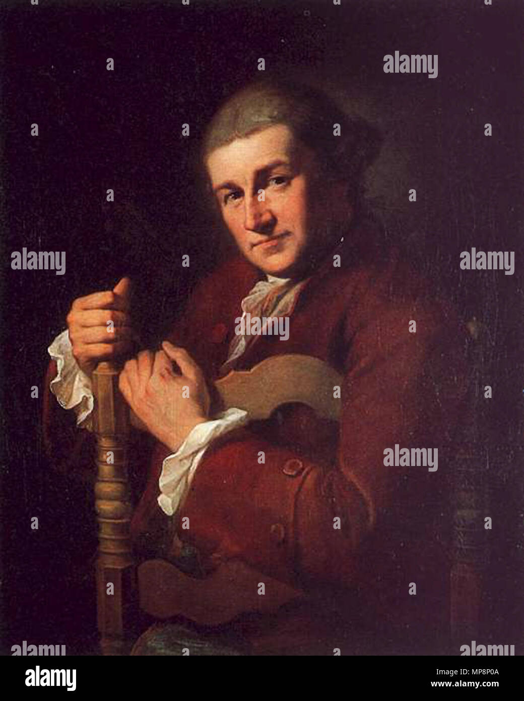 Portrait de David Garrick 1764. 761 Kauffman-Garrick Banque D'Images