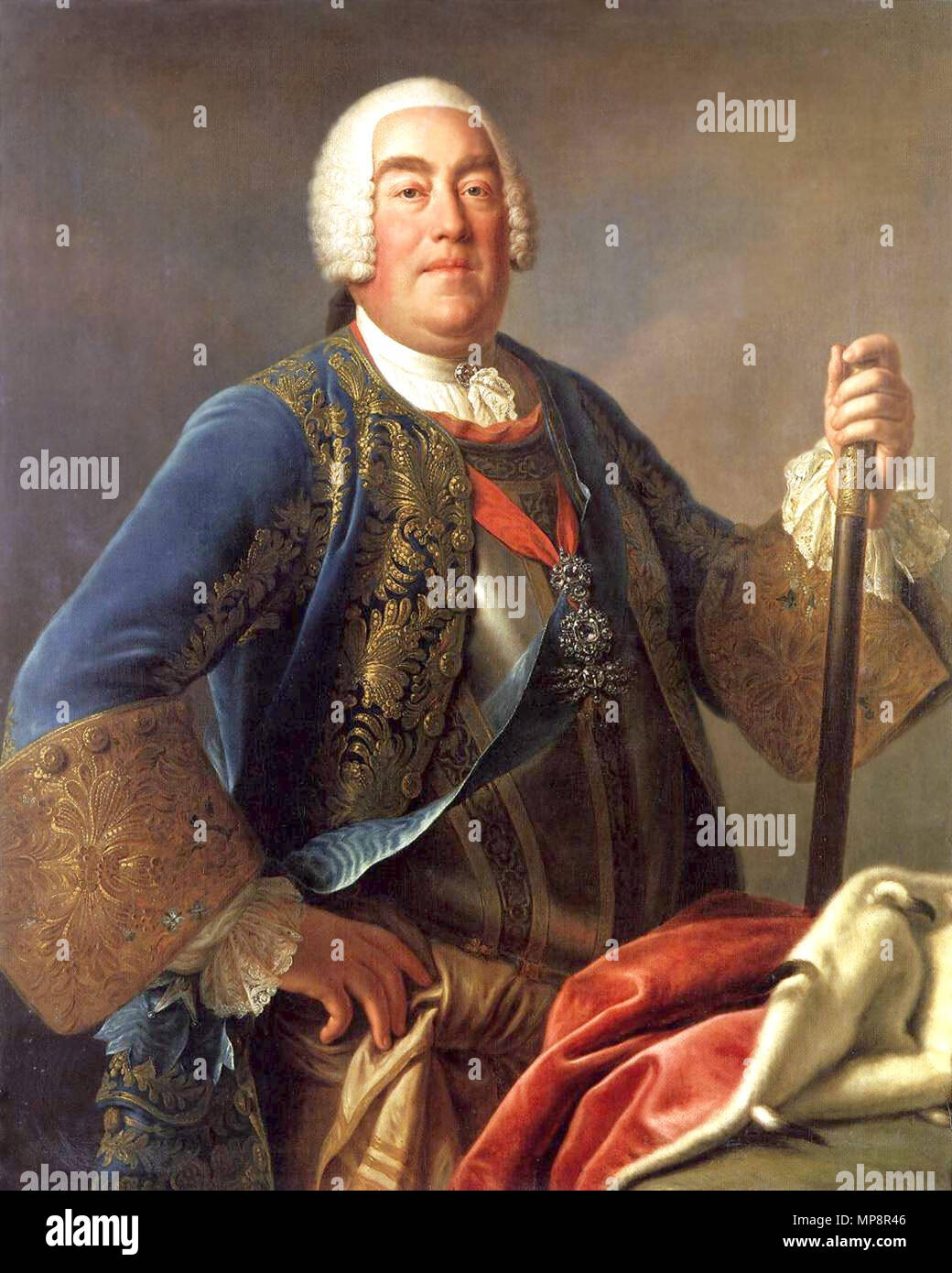 Le roi Auguste III de Pologne 1755. 765 Le roi Auguste III de Pologne Banque D'Images