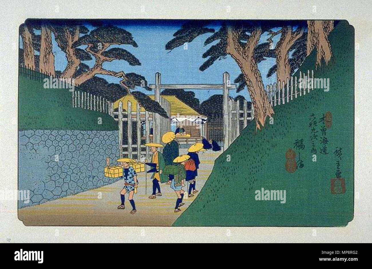 . Fukushima sur la Kisokaido, l'ukiyo-e imprime par Hiroshige . Hiroshige (1797-1858), Utashige 歌川廣重 Autres noms (歌重 Ichiyūsai J), Hiroshige (一幽斎廣重), Andō Hiroshige (安藤広重), nom de naissance : Andō Tokutarō (安藤 徳太郎) Description artiste japonais ukiyo-e, peintre et dessinateur Date de naissance/décès 1797 12 octobre 1858 Lieu de naissance/décès Edo Edo période de travail entre vers 1812 et vers 1858 L'emplacement de travail aujourd'hui, Edo Tokyo, Tōkaidō (route) (1832), Kyoto (1832) contrôle d'autorité : Q200798 : VIAF 19678928 ISNI : 0000 0001 2021 9980 ULAN : 500019641 RCAC : n50044379 NLA : 35006801 767 WorldCat Banque D'Images . Fukushima sur la Kisokaido, l'ukiyo-e imprime par Hiroshige . Hiroshige (1797-1858), Utashige 歌川廣重 Autres noms (歌重 Ichiyūsai J), Hiroshige (一幽斎廣重), Andō Hiroshige (安藤広重), nom de naissance : Andō Tokutarō (安藤 徳太郎) Description artiste japonais ukiyo-e, peintre et dessinateur Date de naissance/décès 1797 12 octobre 1858 Lieu de naissance/décès Edo Edo période de travail entre vers 1812 et vers 1858 L'emplacement de travail aujourd'hui, Edo Tokyo, Tōkaidō (route) (1832), Kyoto (1832) contrôle d'autorité : Q200798 : VIAF 19678928 ISNI : 0000 0001 2021 9980 ULAN : 500019641 RCAC : n50044379 NLA : 35006801 767 WorldCat Banque D'Images