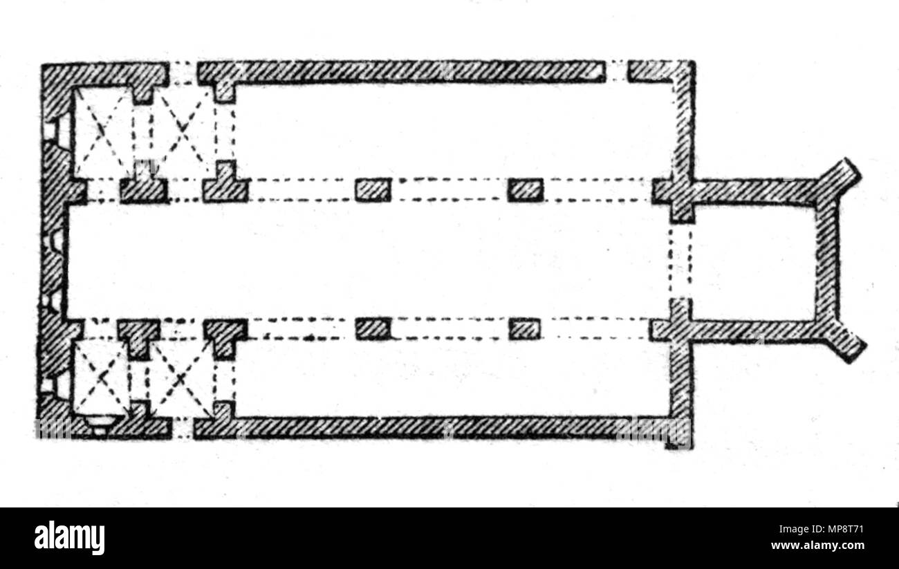 . Deutsch : Früherer Grundriss der ehemaligen Klosterkirche dans Reinhausen, Landkreis Göttingen. Mischtechnik von H. W. H. Mithoff vor 1873 . 6 août 2014, 14:53:57. Hector Wilhelm Heinrich Mithoff 770 Grundriss Reinhausen Klosterkirche Banque D'Images