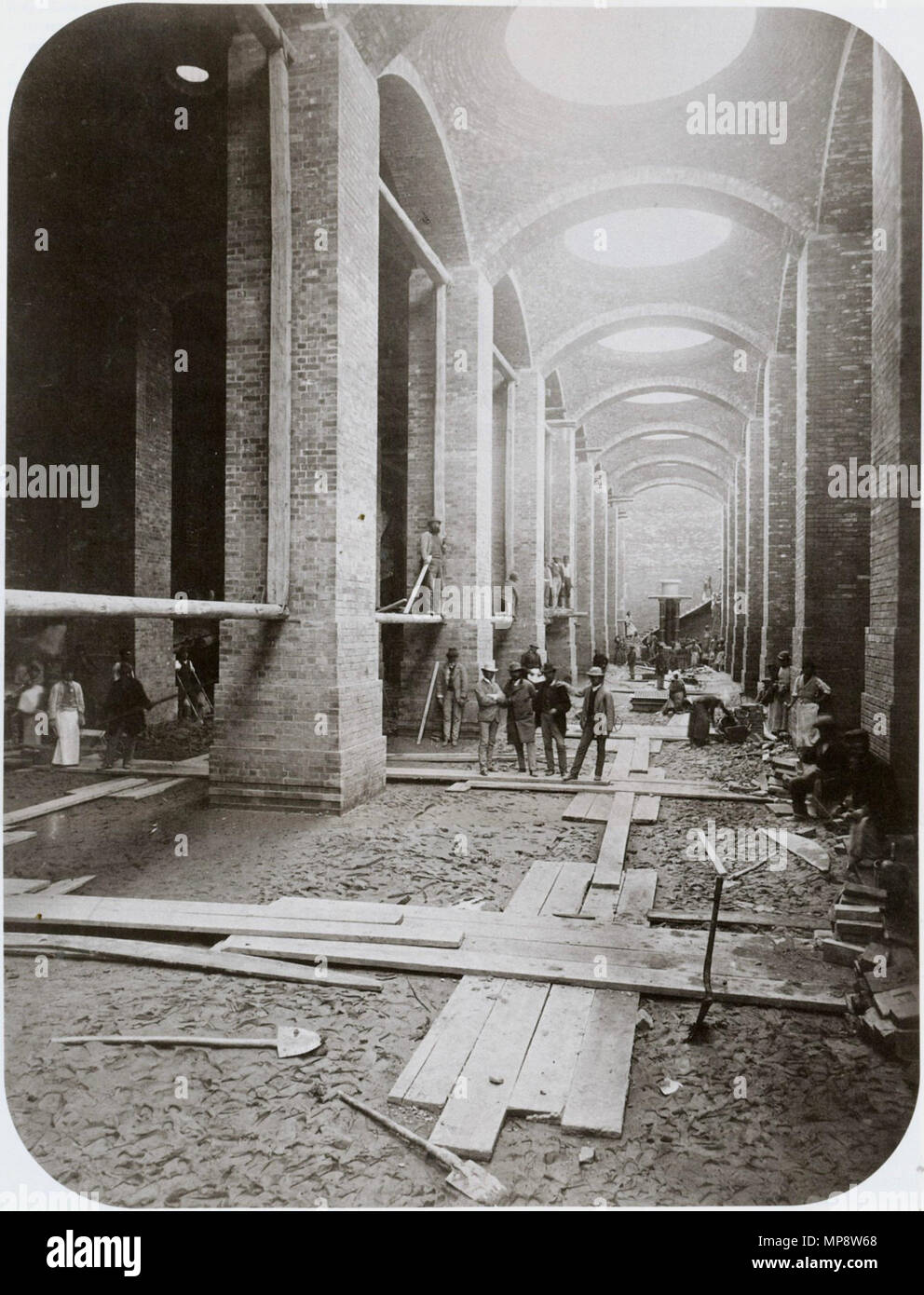 Kozmata 774 &AMP ; Kőbányai víztározó építése 1869 Médecin Banque D'Images