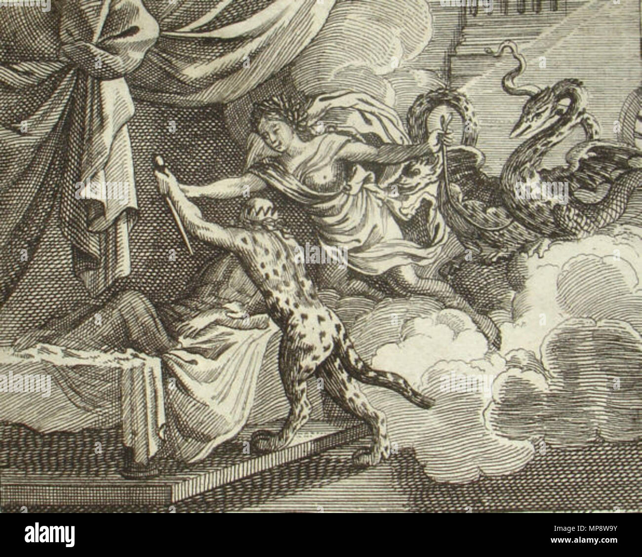 775 Krauß, Johann Ulrich - Metamorphose durch Ceres (Luchs) - 1690 Banque D'Images