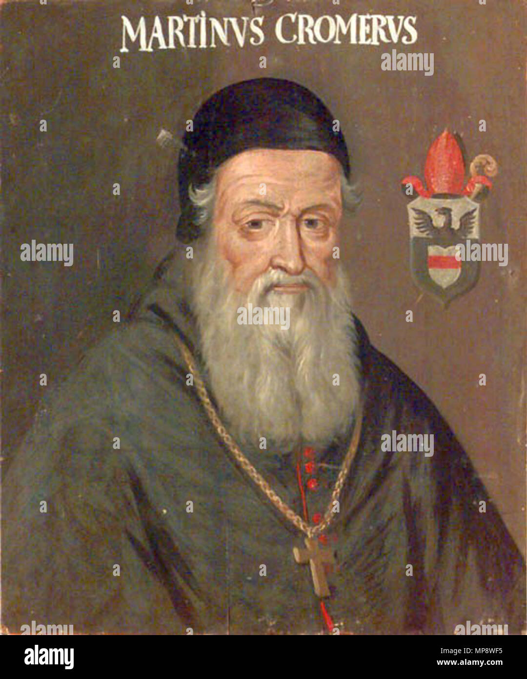 Anglais : Portrait de l'évêque Martin Kromer. Polski : Portret Marcina Kromera , 1688-1703. 776 Kromer Banque D'Images
