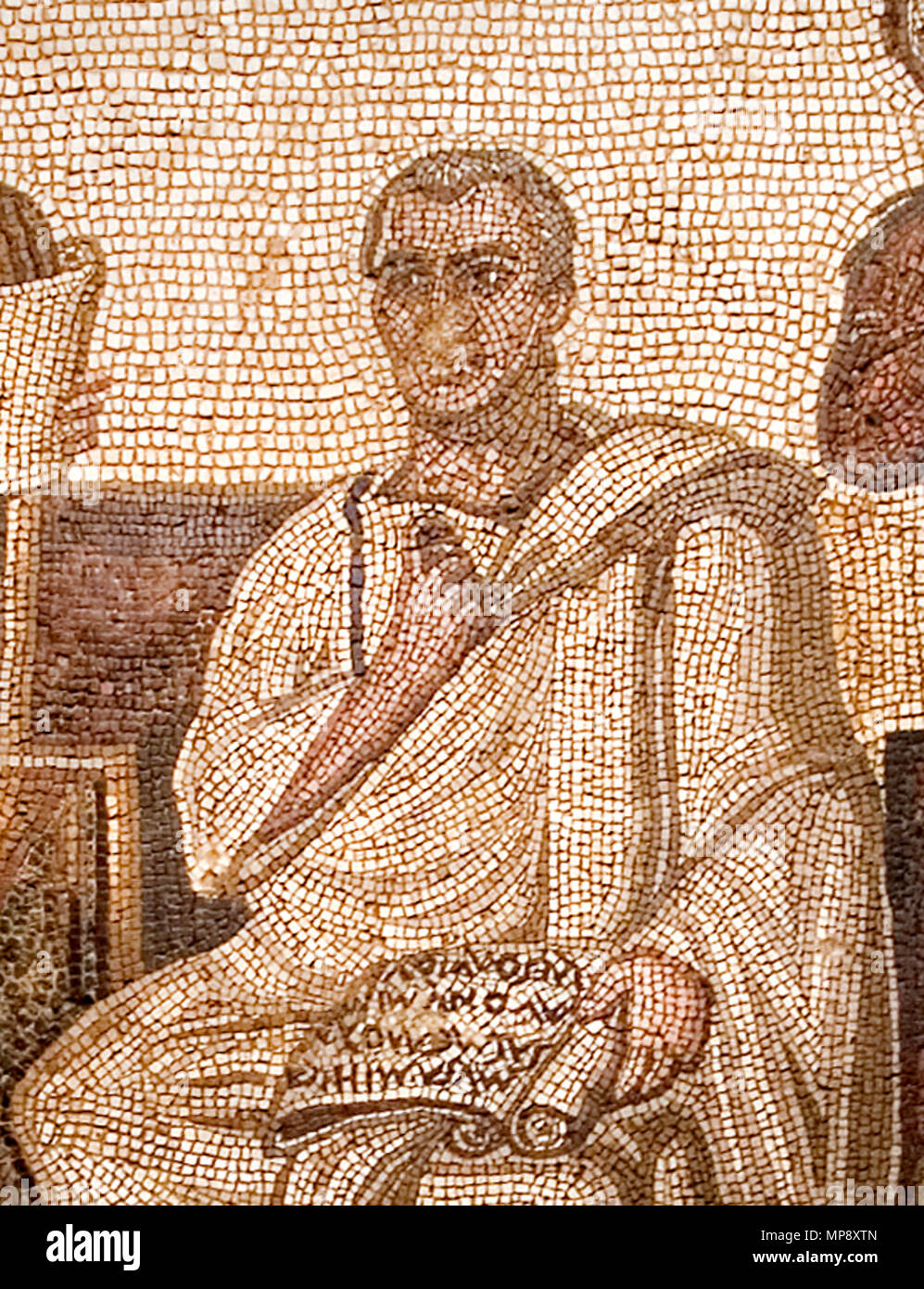 Deutsch Ausschnitt Aus Dem Vergil Mosaik Von Hadrumetum Mosaik Das Stammt Aus Dem 3 Jahrhundert N