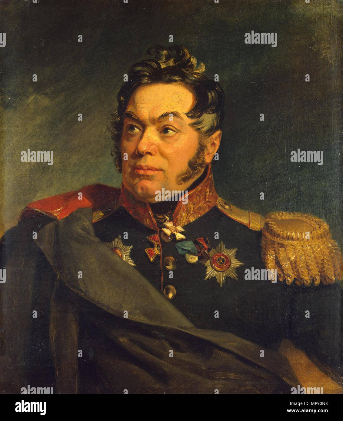 . Wasily Danilovich Laptev (1758 - 02.04.1825) général russe . George Dawe (1781-1829) Noms alternatifs G. Daoe ; D. MJ, Dawe ; [Dawe] Description portraitiste Anglais Date de naissance/Décès 8 Février 1781 15 octobre 1829 Lieu de naissance/décès St James's, Kentish Town Westminster lieu de travail Saint Petersburg (1818 - 1828) le contrôle d'autorité : Q1507231 : VIAF 22413721 ISNI : 0000 0000 6660 9928 ULAN : 500021368 RCAC : n83227323 : WGA DAWE, George WorldCat Palais d'hiver Galerie de guerre 792 Laptev Wasily Danilovich Banque D'Images