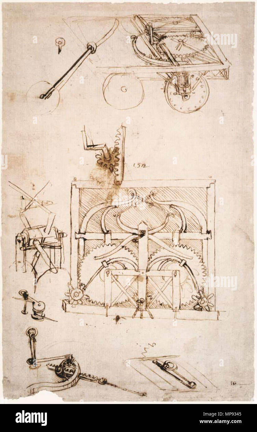 Anglais : Automobile entre 1478 et 1480. 803 Leonardo da Vinci, de l'Automobile Banque D'Images