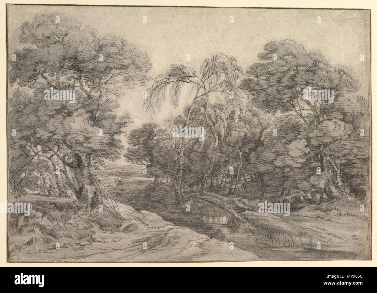 Paysage Forestier première moitié du 17e siècle. 816 Lodewijk De Vadder - paysage de forêt Banque D'Images