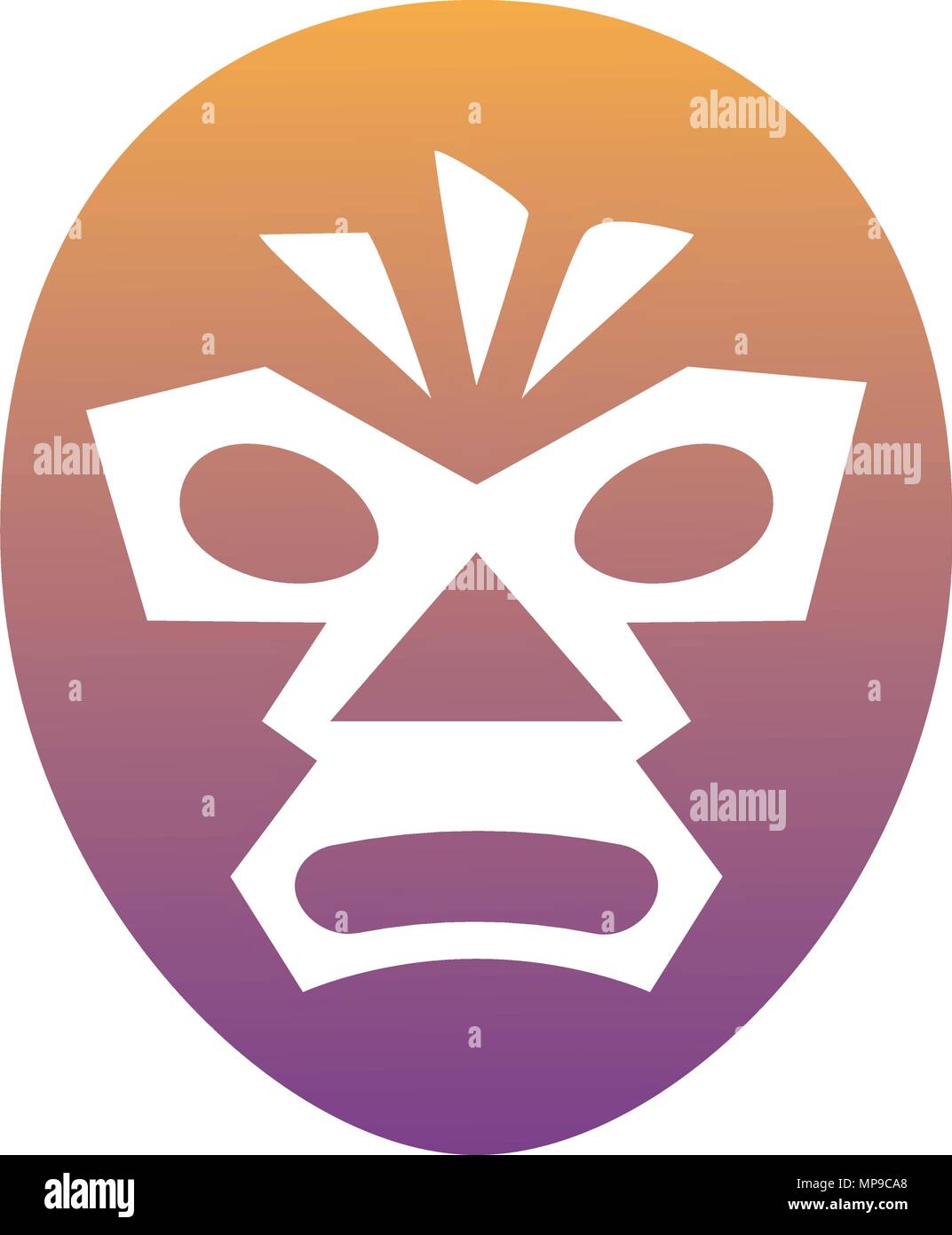 Masque de catcheur icône sur fond blanc, vector illustration Illustration de Vecteur