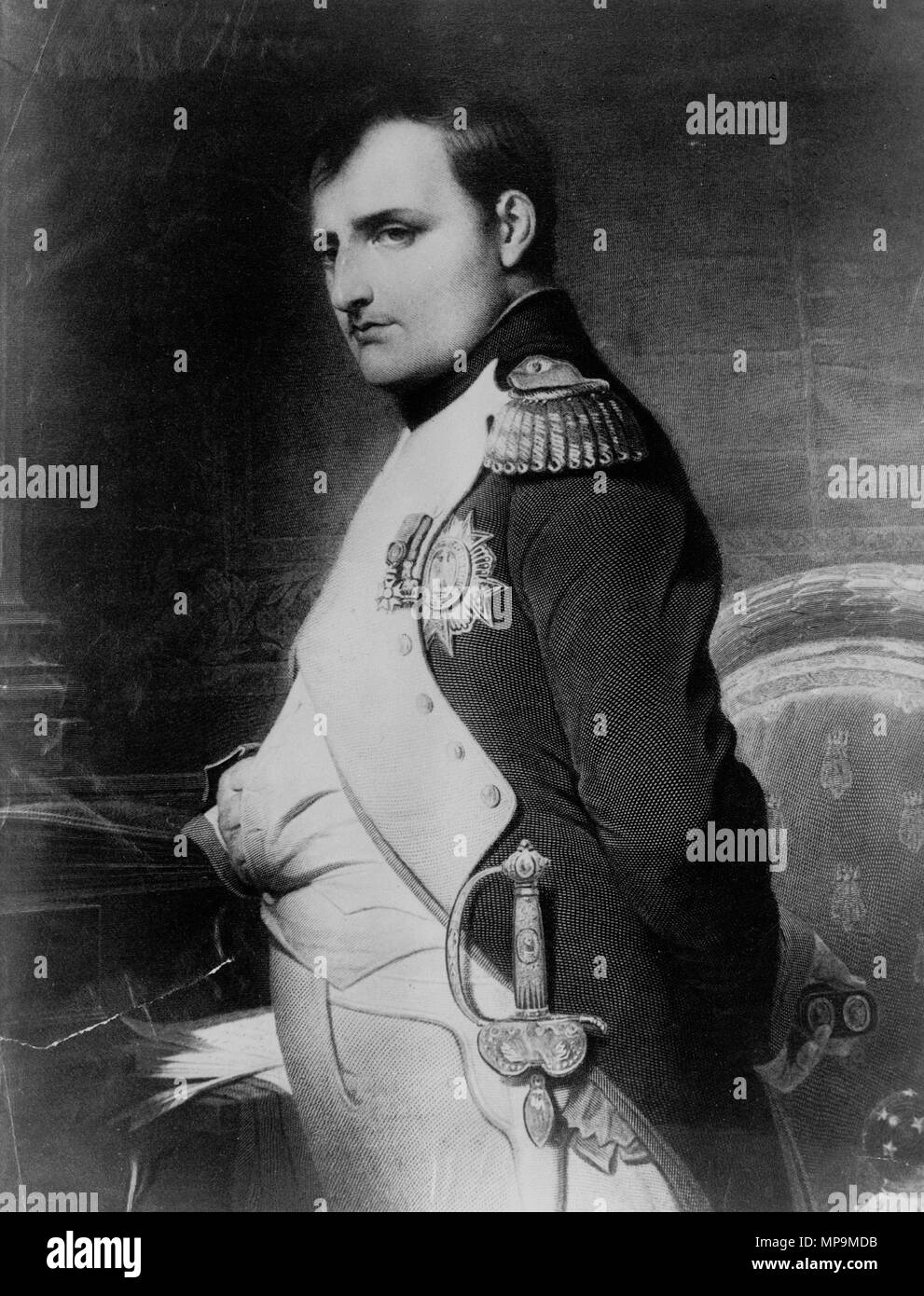 918 Napoléon Bonaparte par Paul Delaroche Banque D'Images