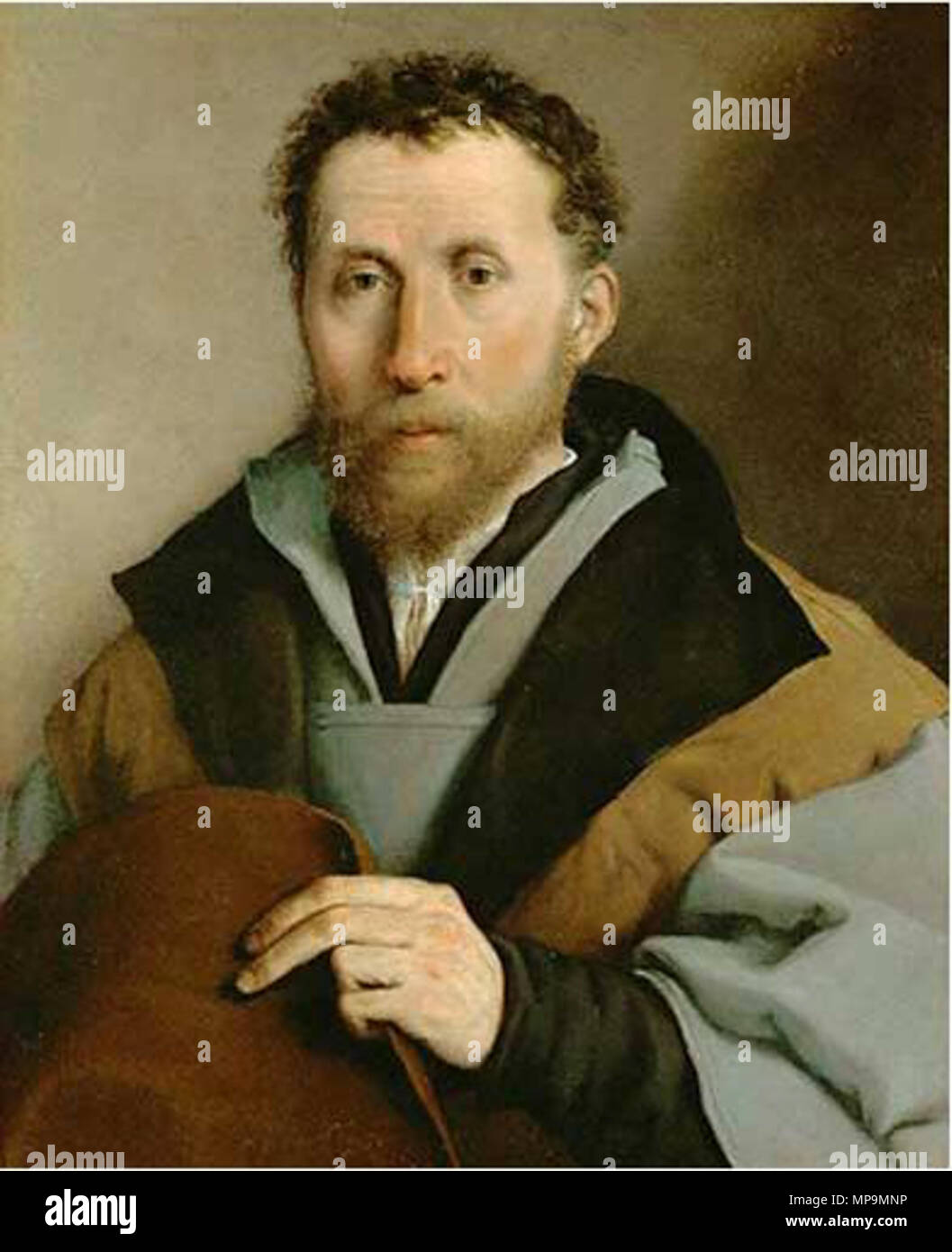 Portrait d'un homme avec un Hat 1541. Lorenzo Lotto 822 089 Banque D'Images