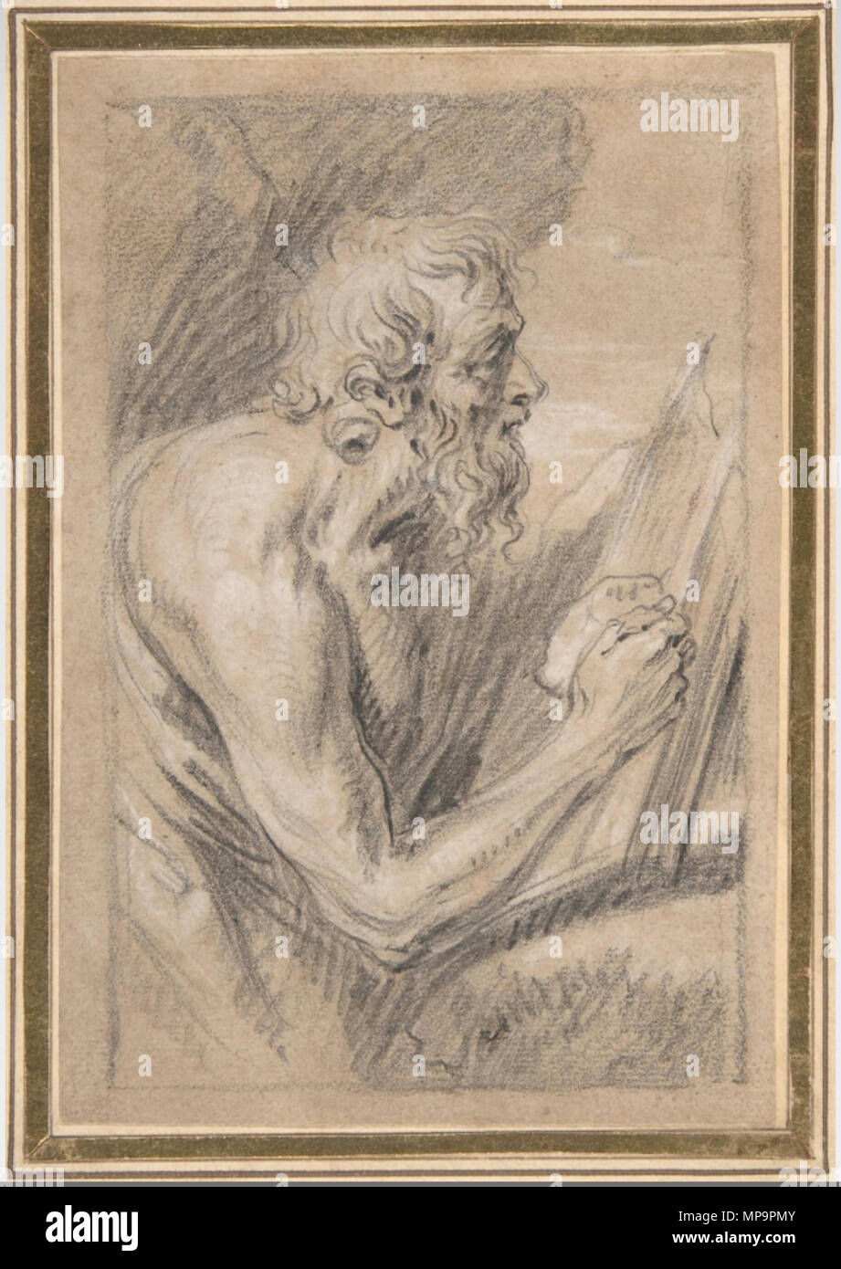 . Anglais : Lucas Franchoys (II), Saint Jérôme pénitent, dessin, craie noire, rehaussée de craie blanche Dimensions : feuille : 5 13/16 x 3 7/8 in. (14,7 x 9,9 cm), le Metropolitan Museum of Art . 17e siècle. Lucas Franchoys le jeune (1616-1681) Noms alternatifs Lucas Franchois (II), François Lucas (II), Louis Franchoys Description peintre flamand et rapporteur pour avis Date de naissance/Décès 28 Juin 1616 (baptisé) 3 avril 1681 Lieu de naissance/décès Malines Malines Travailler lieu Anvers (....-1640), Paris (1640-1649), Mechelen (1649), Tournai (1649-1654), Malines (1654-1663) Auteur Banque D'Images