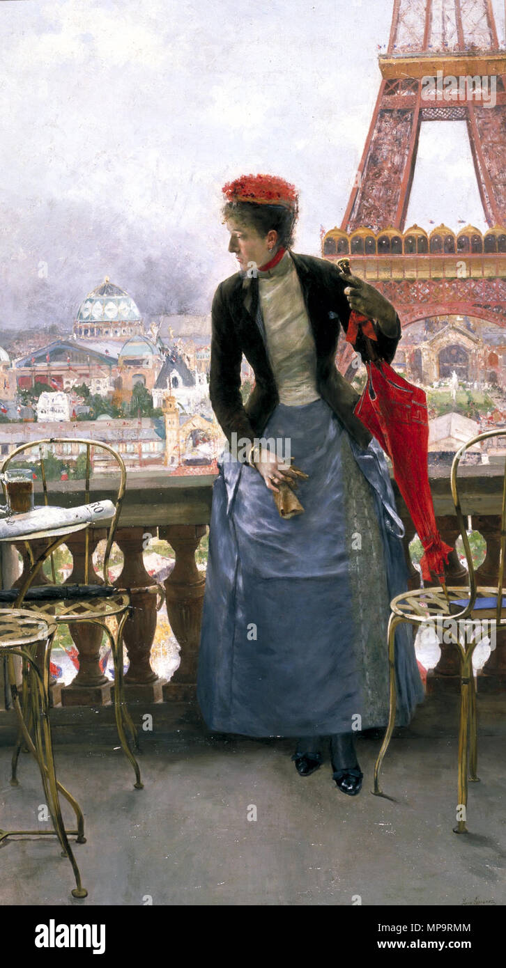 834 Luis Jiménez Aranda, Dama en la exposición Universal de Paris (1889) Banque D'Images 834 Luis Jiménez Aranda, Dama en la exposición Universal de Paris (1889) Banque D'Images