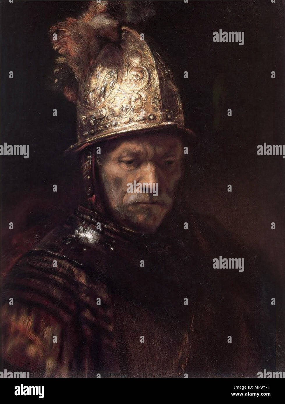 L'homme avec le casque d'Or vers 1650. 848 Mann mit dem Goldhelm Banque D'Images