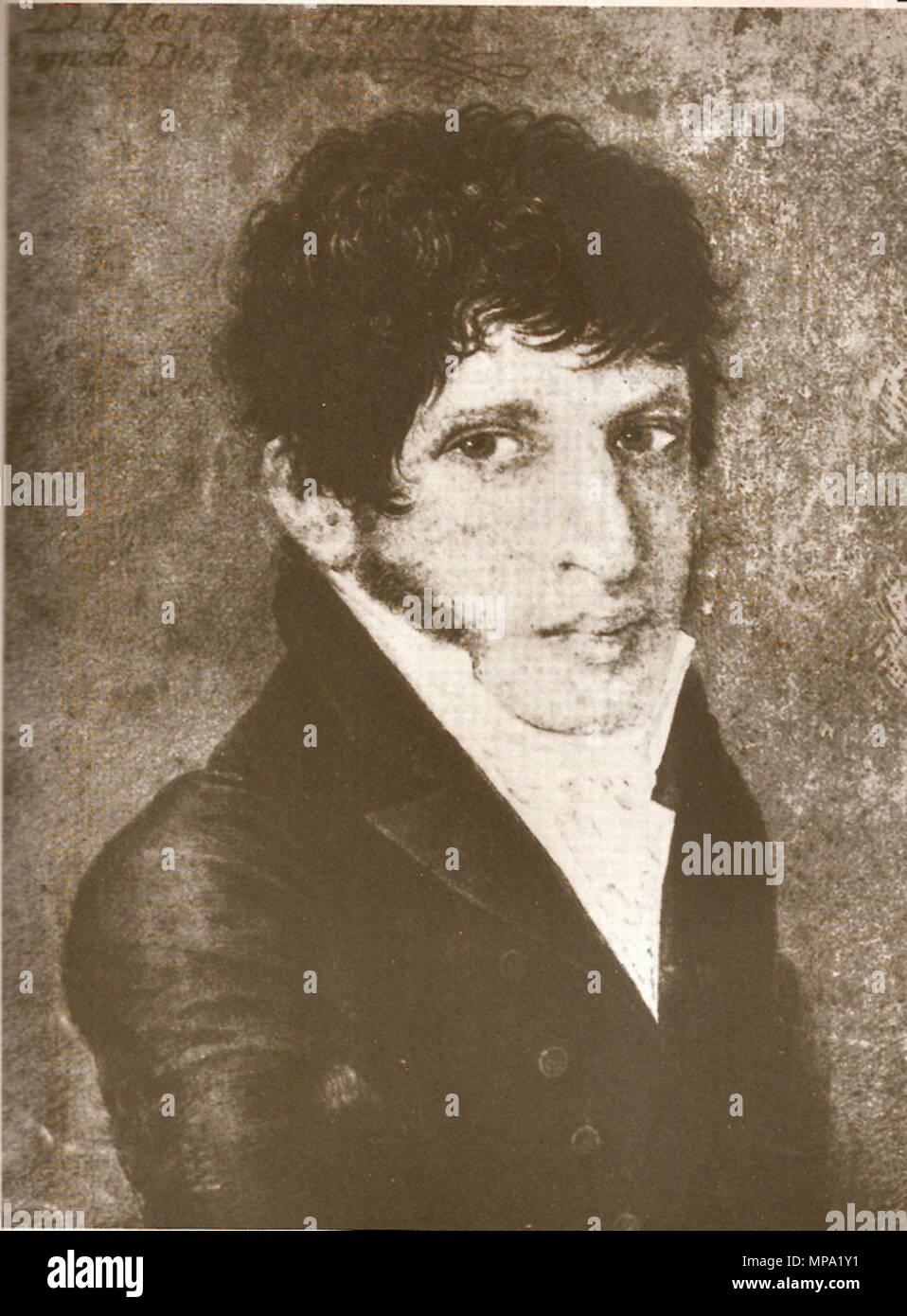 . Anglais : Mariano Moreno, père fondateur de l'Argentine Español : Mariano Moreno, prócer argentino . 1808 ou 1809. Juan de Dios Rivera (1760-1843) 859 Mariano Moreno Banque D'Images