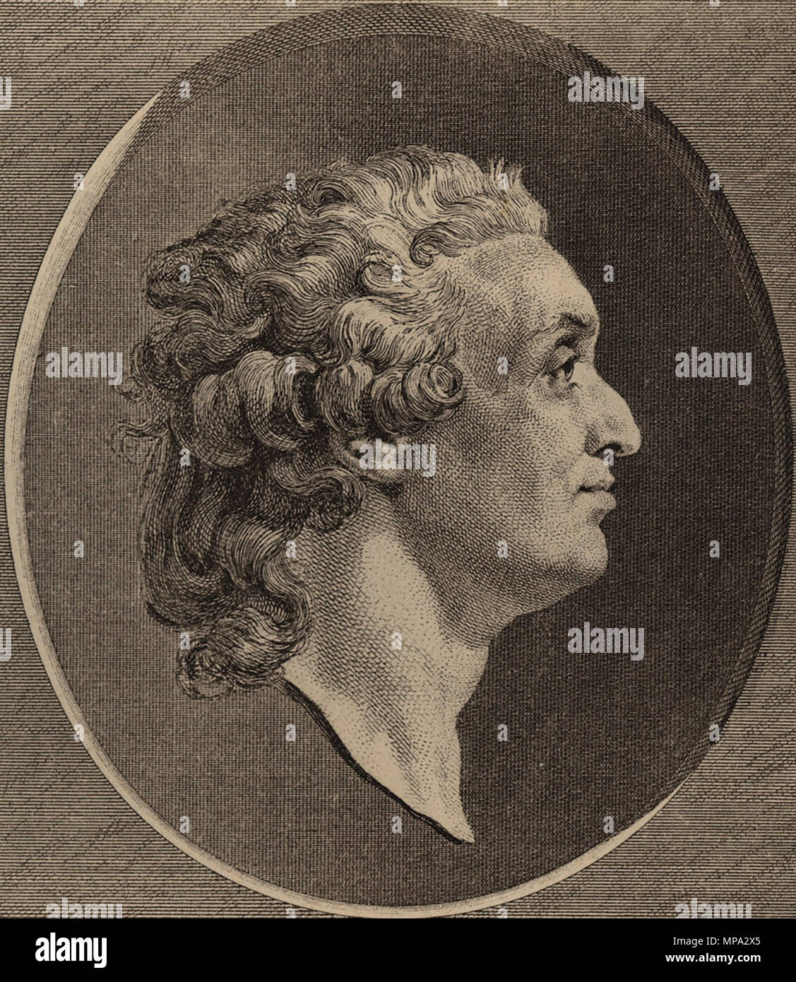 . Marie Jean Antoine Nicolas Caritat, marquis de Condorcet (1743-1794), philosophe, mathématicien et politologue. 1789. 864 Marquis de Condorcet Banque D'Images