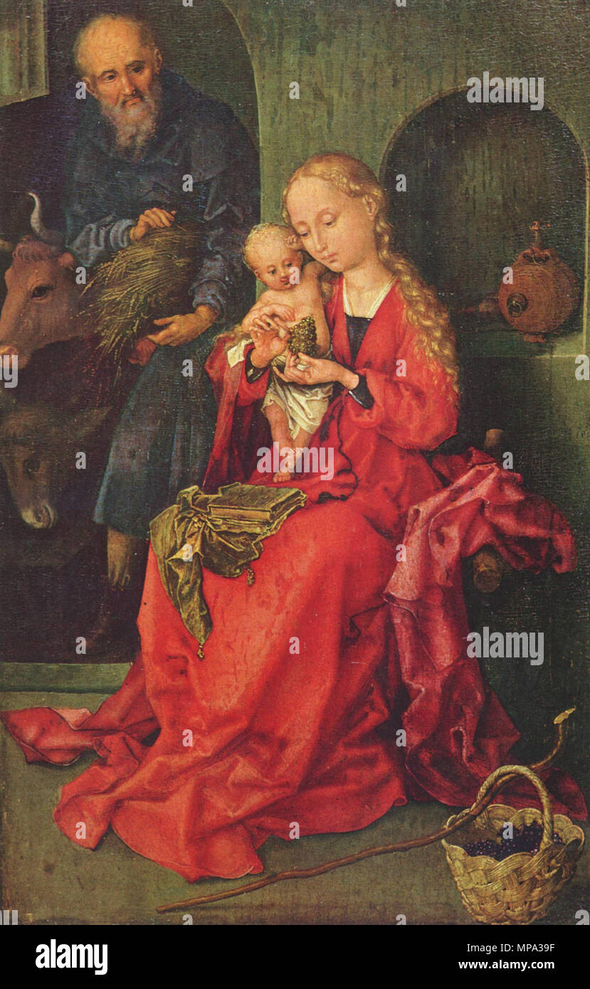 La Sainte Famille vers 2018 1480-1490. 865 Martin Schongauer 002 Banque D'Images