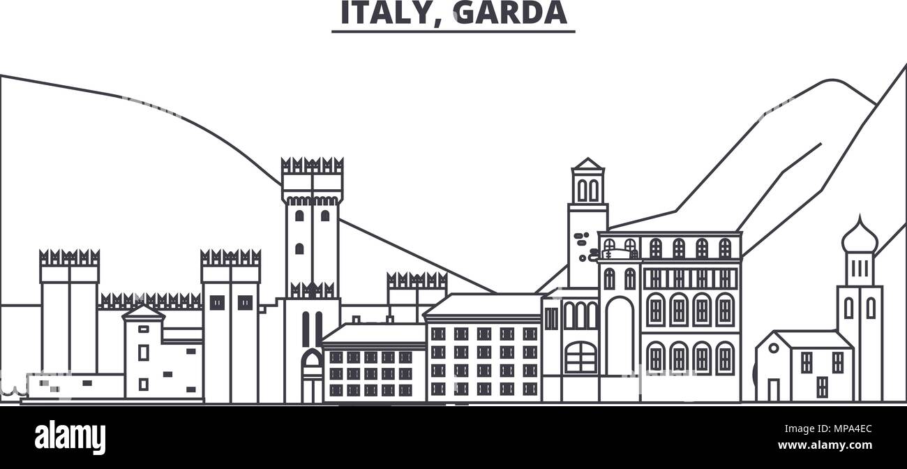 Garda pier Banque d'images vectorielles - Alamy