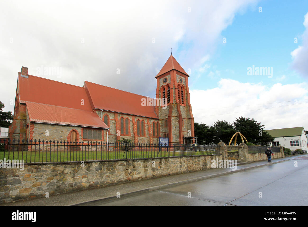 La Cathédrale Christ Church à Port Stanley (Iles Falkland Banque D'Images