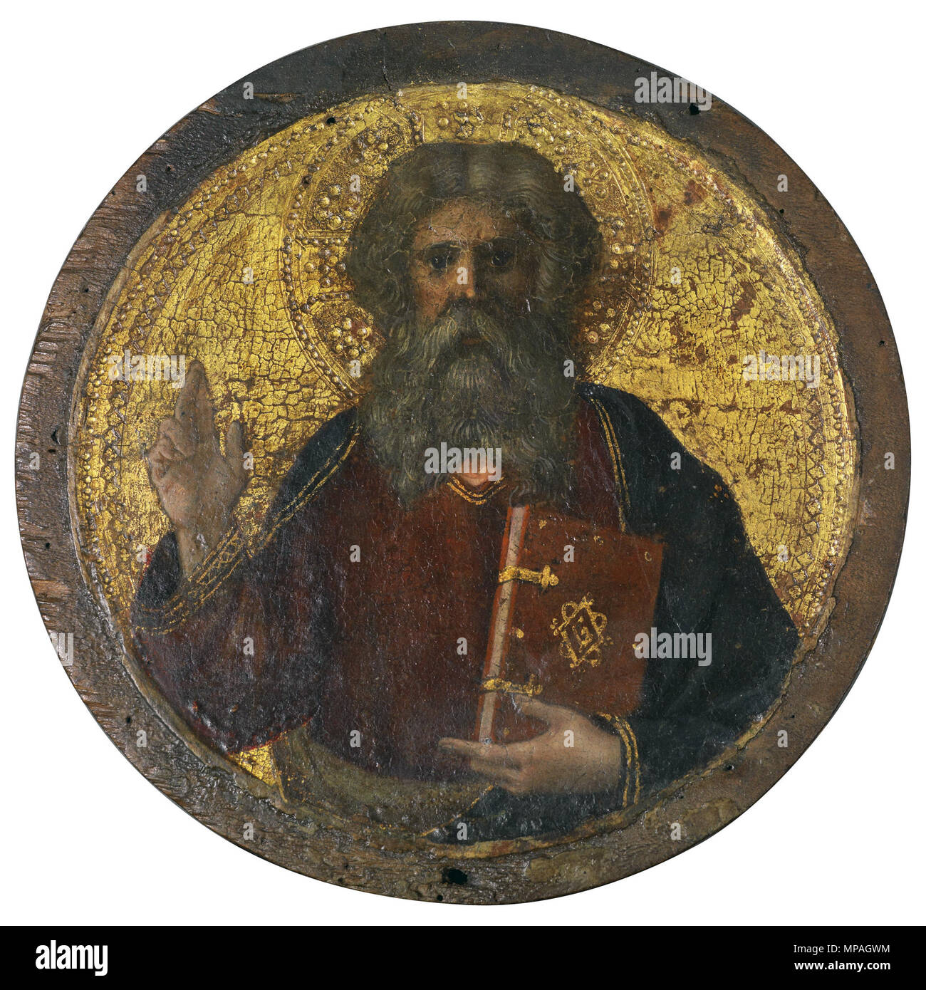 Allemand : Segnender Gottvater en 1440. Masolino 869 Dieu le Père tondo Banque D'Images