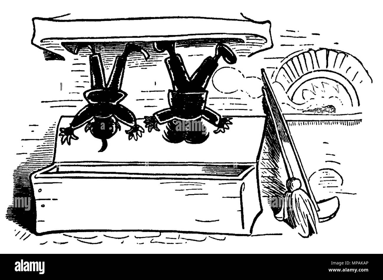 Max und Moritz . Wilhelm Busch (1832-1908) Allemand Description dessinateur, peintre et poète Date de naissance/décès 15 Avril 1832 9 janvier 1908 Lieu de naissance/décès Wiedensahl Mechtshausen lieu de travail Munich, Francfort, Wiedensahl contrôle d'autorité : Q109540 : VIAF 22139423 ISNI : 0000 0001 0877 704X ULAN : 500026717 RCAC : n79133995 NLA : 35024197 877 Max und Moritz WorldCat (Busch) 067 Banque D'Images