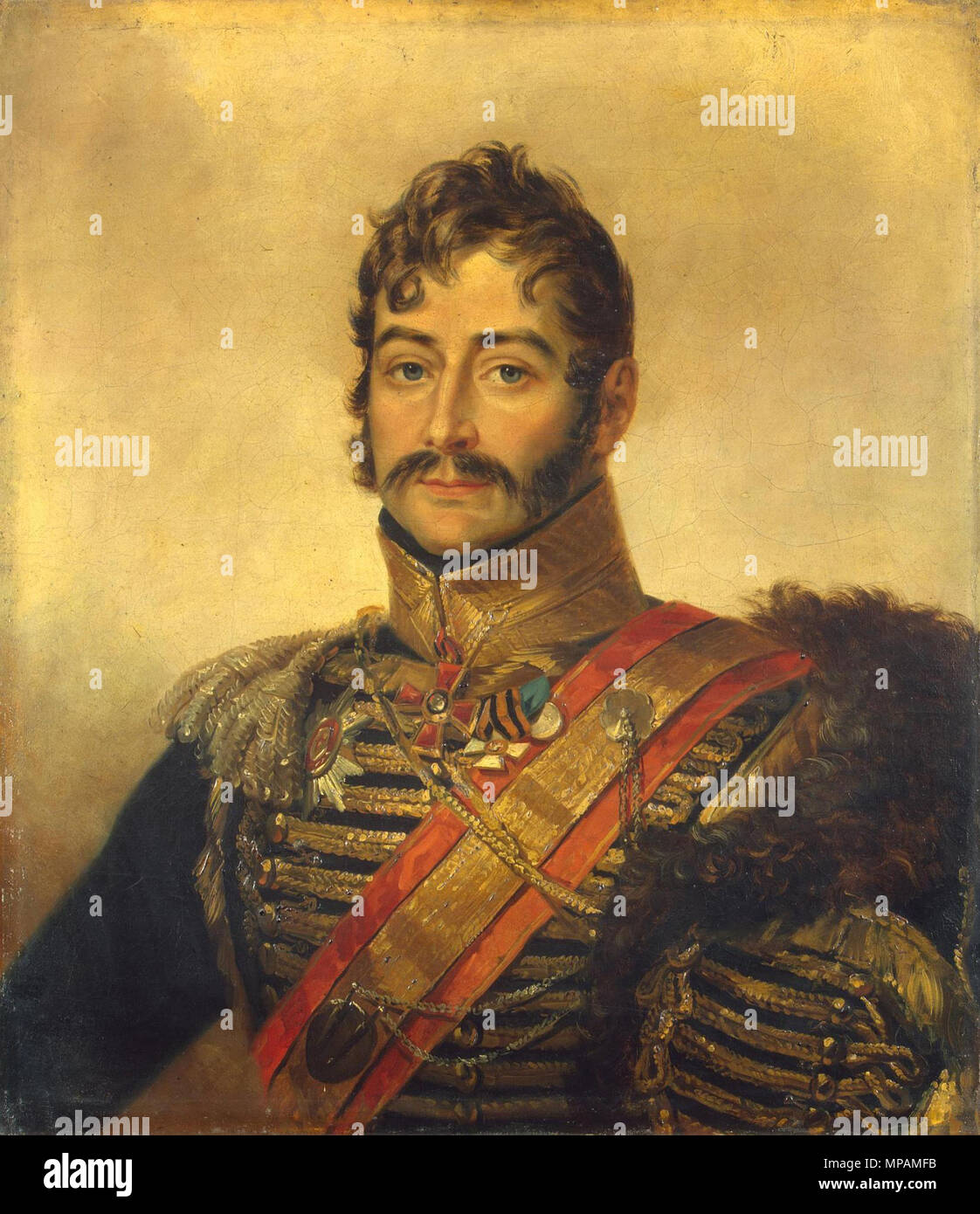 . Egor Ivanovitch Meller-Zakomelsky (1767 - 1830) général russe . George Dawe (1781-1829) Noms alternatifs G. Daoe ; D. MJ, Dawe ; [Dawe] Description portraitiste Anglais Date de naissance/Décès 8 Février 1781 15 octobre 1829 Lieu de naissance/décès St James's, Kentish Town Westminster lieu de travail Saint Petersburg (1818 - 1828) le contrôle d'autorité : Q1507231 : VIAF 22413721 ISNI : 0000 0000 6660 9928 ULAN : 500021368 RCAC : n83227323 : WGA DAWE, George WorldCat Palais d'hiver Galerie 882 Guerre Meller-Zakomelsky Egor Ivanovitch Banque D'Images